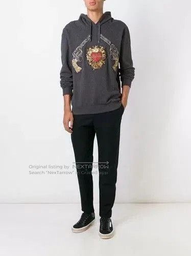 Dolce & Gabbana Dolce&Gabbana Embroidered Hoodie Sweater. Size US M / EU 48-50 / 2 - 2 Thumbnail