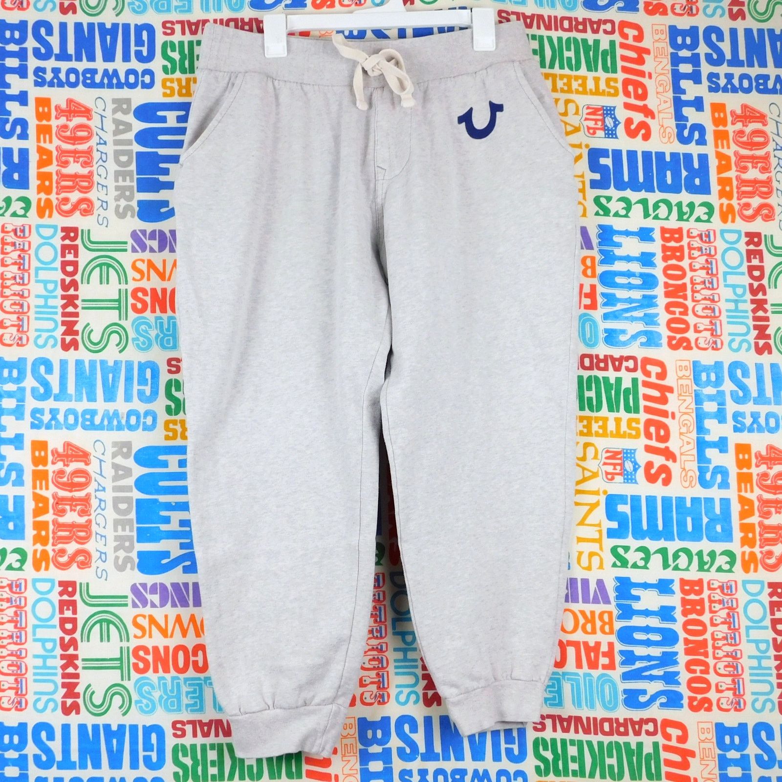 True Religion True Religion Sweatpants Size M Joggers Gray Drawstring Logo Size US 34 / EU 50 - 1 Thumbnail