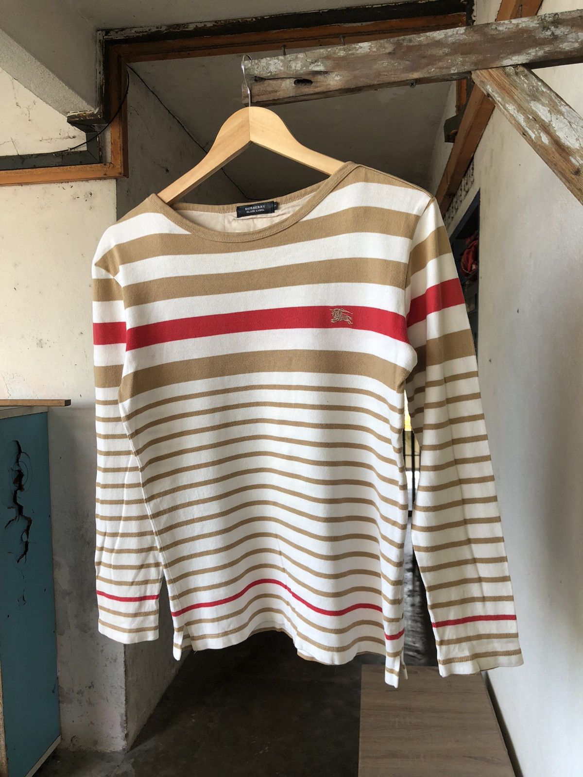 Burberry Vintage Burberry Black Label Stripe Long Sleeve Size M / US 6-8 / IT 42-44 - 4 Thumbnail