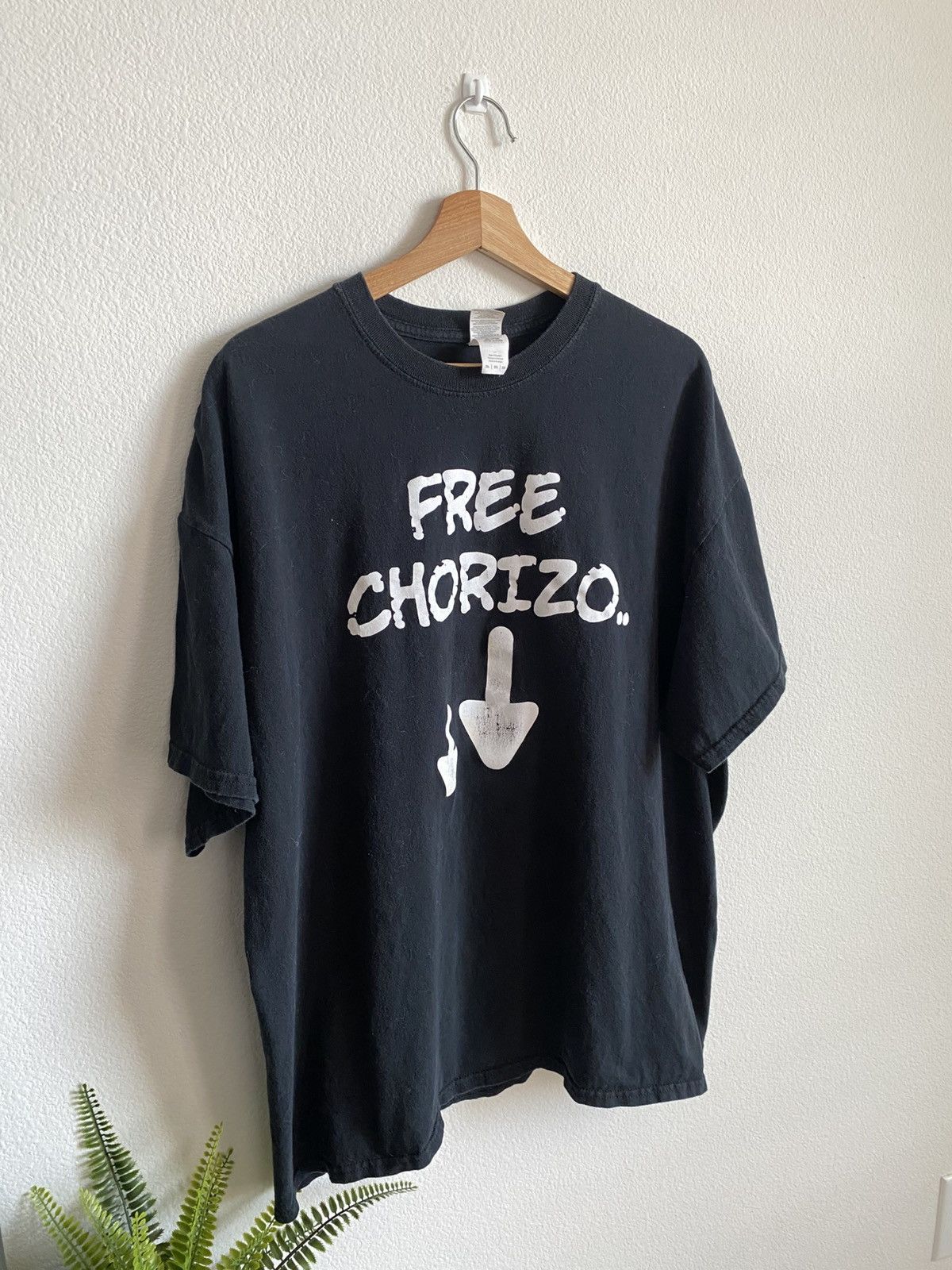 Vintage Funny Y2K Free Chorizo Tee Size US XXL / EU 58 / 5 - 2 Thumbnail