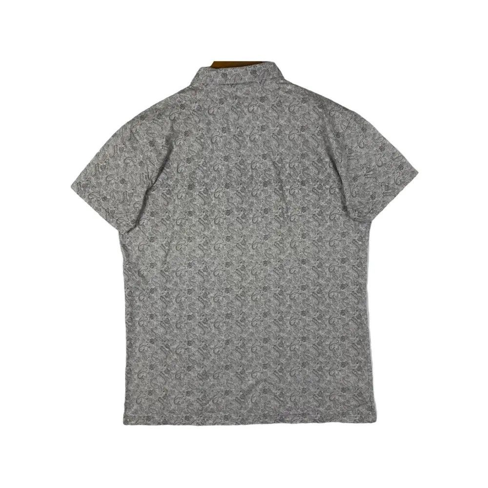 Designer HANAKAZARI Paisley Full Print Polo Tee Shirt Size 40 Size US M / EU 48-50 / 2 - 4 Thumbnail