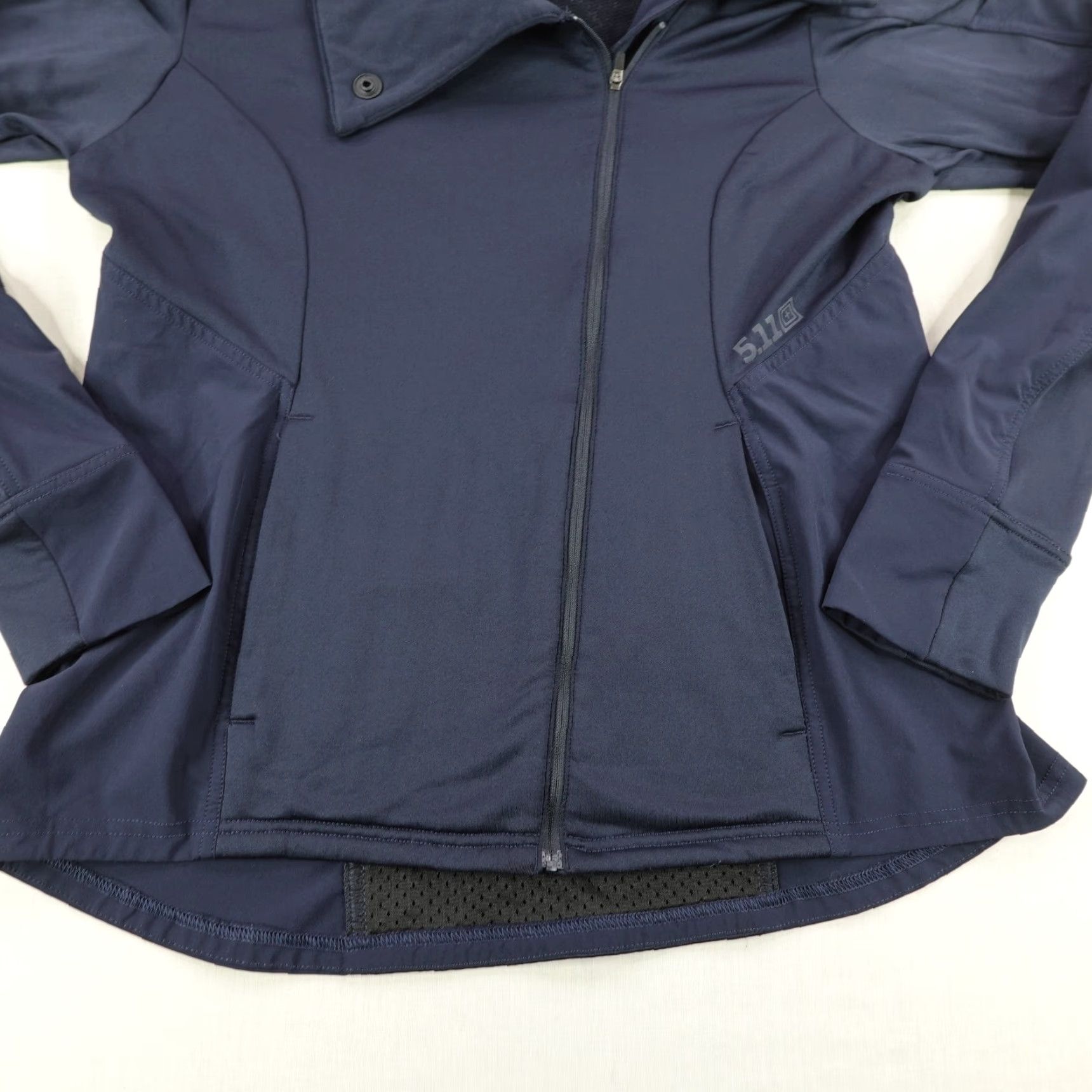 Vintage 5.11 Tactical Jacket Womens Large Blue Kinetic Zip Up Performance Cowl Neck Coat Size L / US 10 / IT 46 - 3 Thumbnail