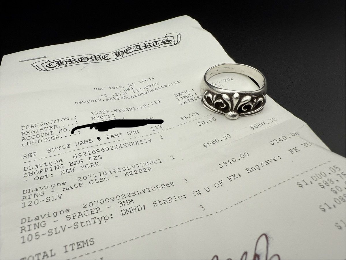 Chrome Hearts Chrome Hearts Half Keeper Ring Size ONE SIZE - 7 Thumbnail
