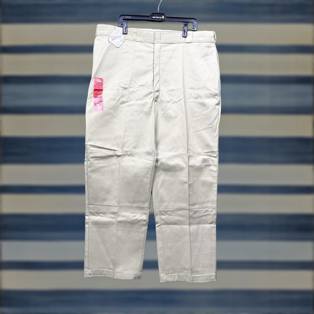 Dickies Dickies Pants Mens 42x32 Canvas Workwear 85283 Beige Straight Relaxed Front Zip Pocket Size US 42 / EU 58 - 1 Thumbnail