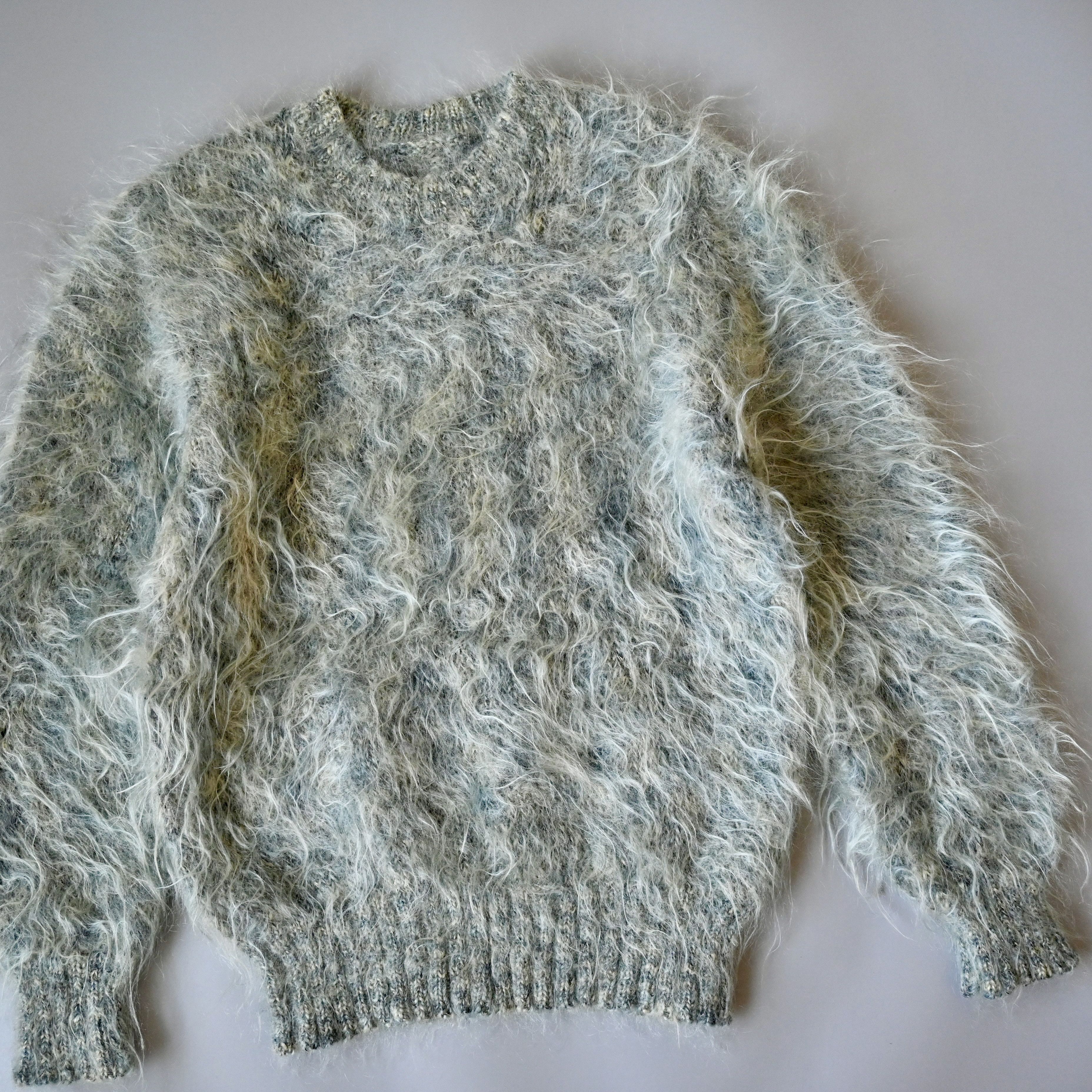 Vintage Super hairy, vintage 1990s Mohair-mix knit yeti sweater Size US S / EU 44-46 / 1 - 9 Thumbnail