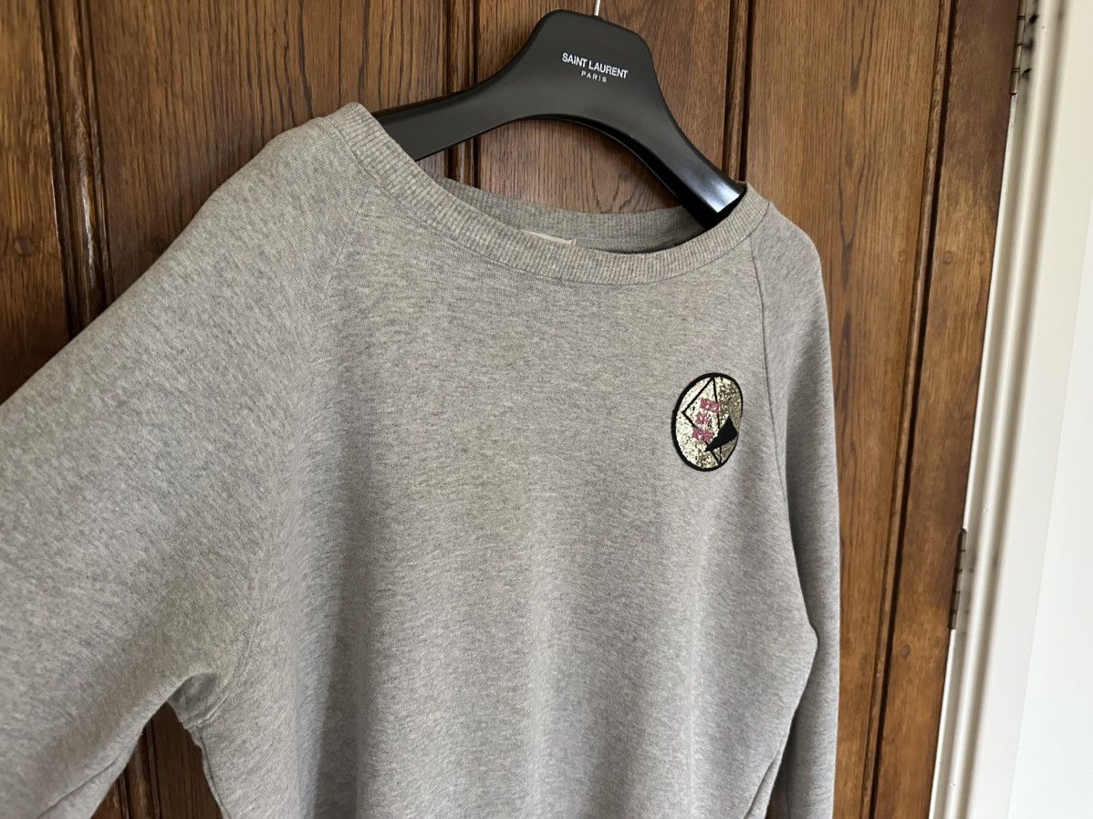 Saint Laurent Paris Saint Laurent glitter patch grey sweater sweatshirt crew XL Size US XL / EU 56 / 4 - 9 Thumbnail