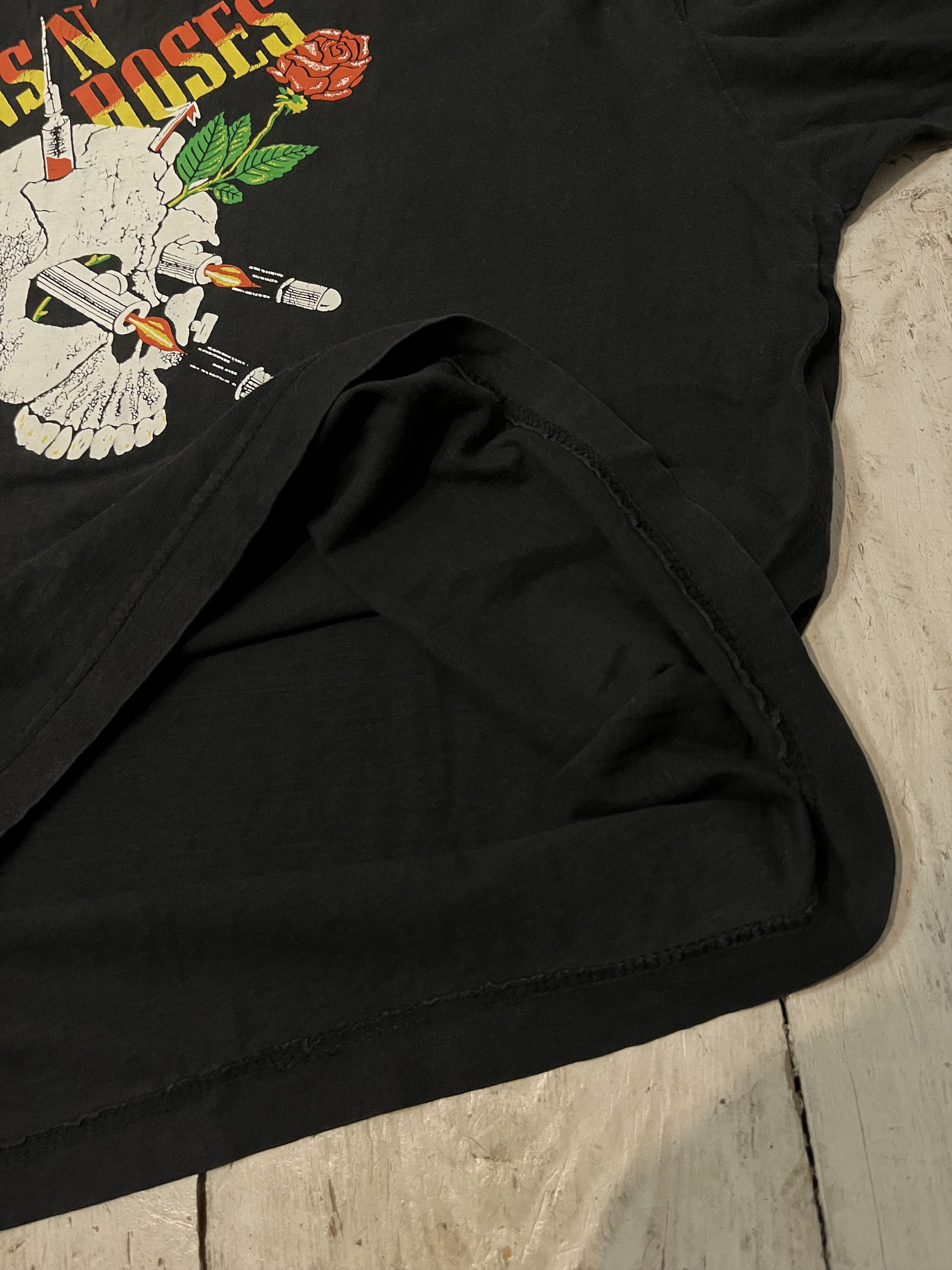 Band Tees × Guns N' Roses × Vintage 80s Guns n Roses Appetite for Destruction Skull Tee Size US XL / EU 56 / 4 - 5 Thumbnail