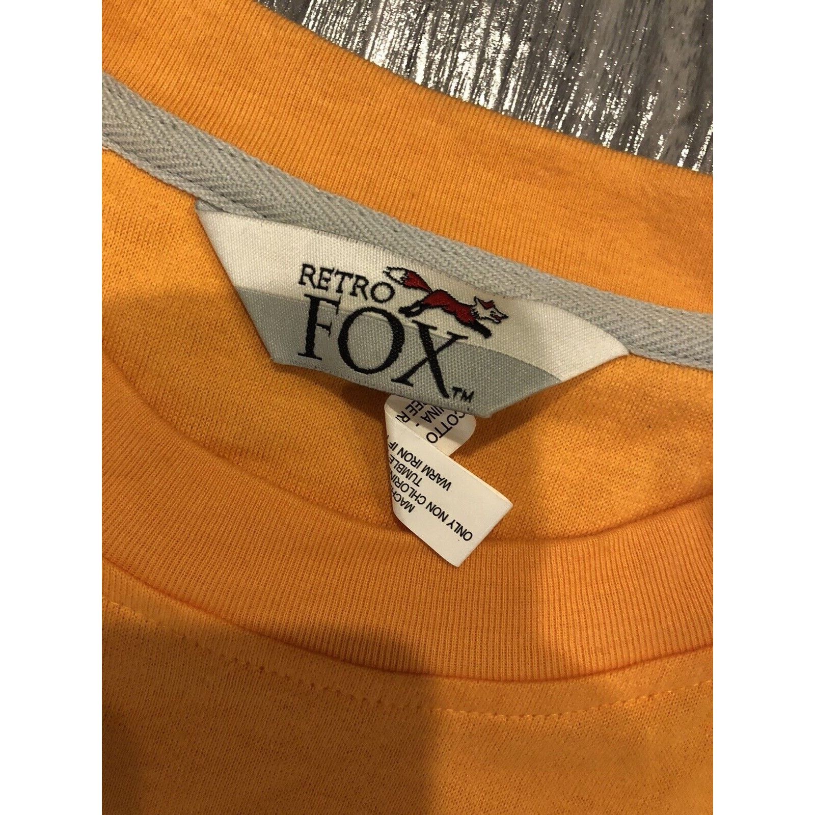 Fox Racing Retro Fox Orange Solid Crewneck Shirt X-Large Top Men's Size US XL / EU 56 / 4 - 4 Thumbnail
