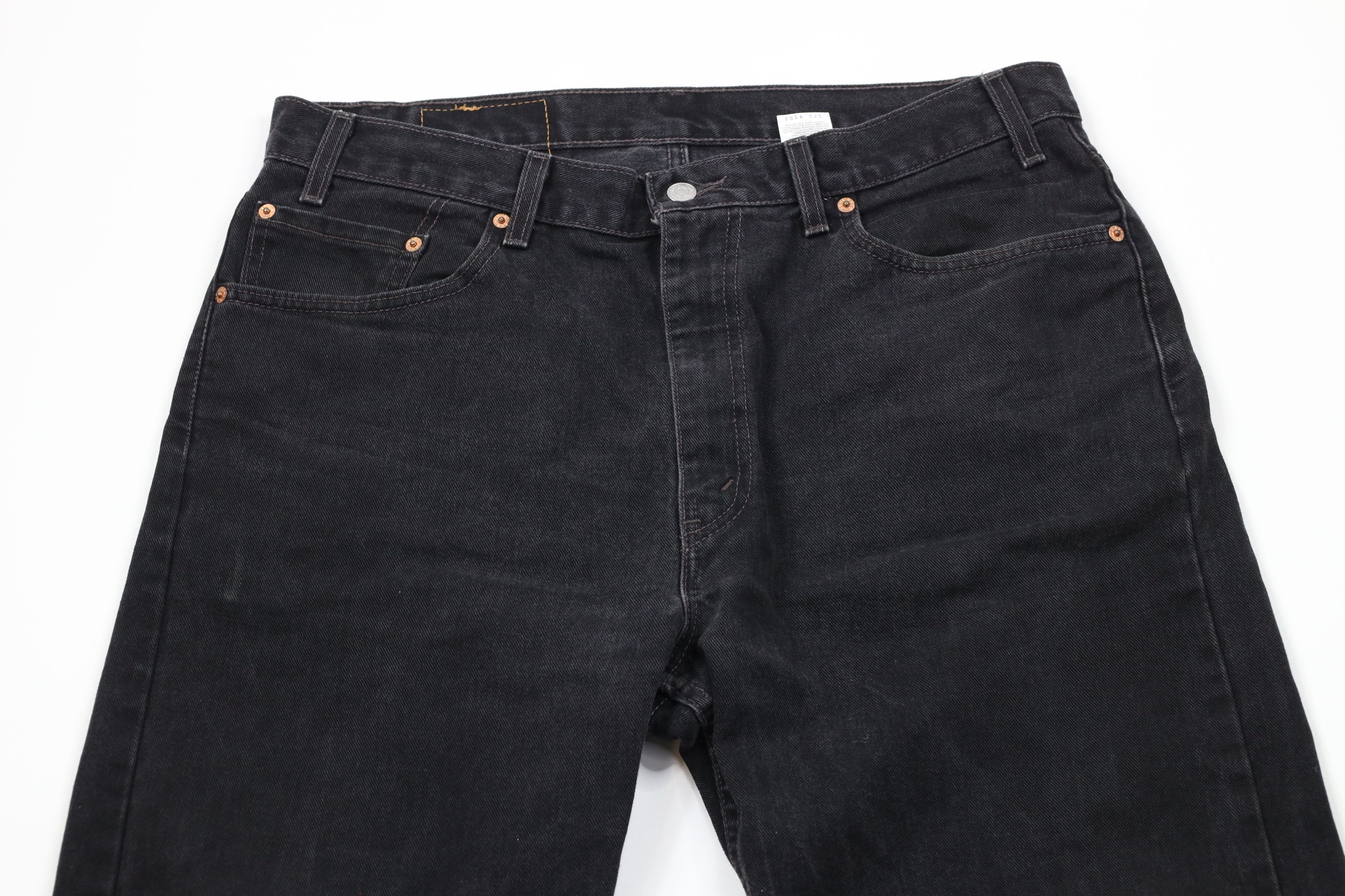 Levi's Vintage Y2K 2000 Levis 505 Regular Fit Denim Jeans Black USA Size US 36 / EU 52 - 2 Thumbnail