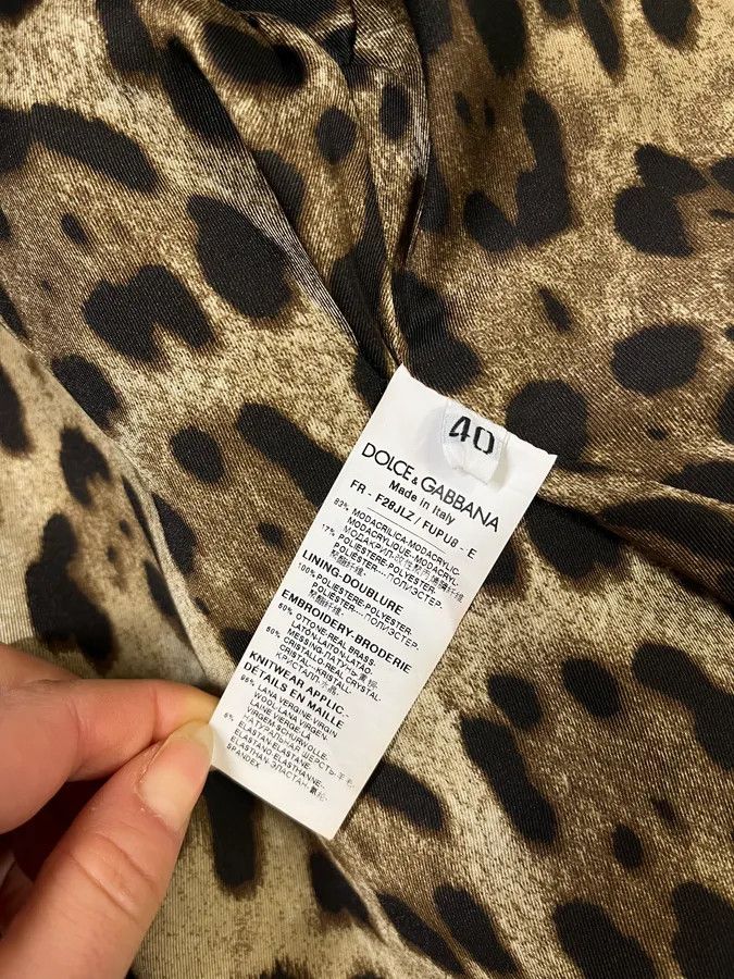 Dolce & Gabbana AW2021 Dolce & Gabbana Leopard Print Fur Bomber Cardigan Jacket Size S / US 4 / IT 40 - 10 Thumbnail