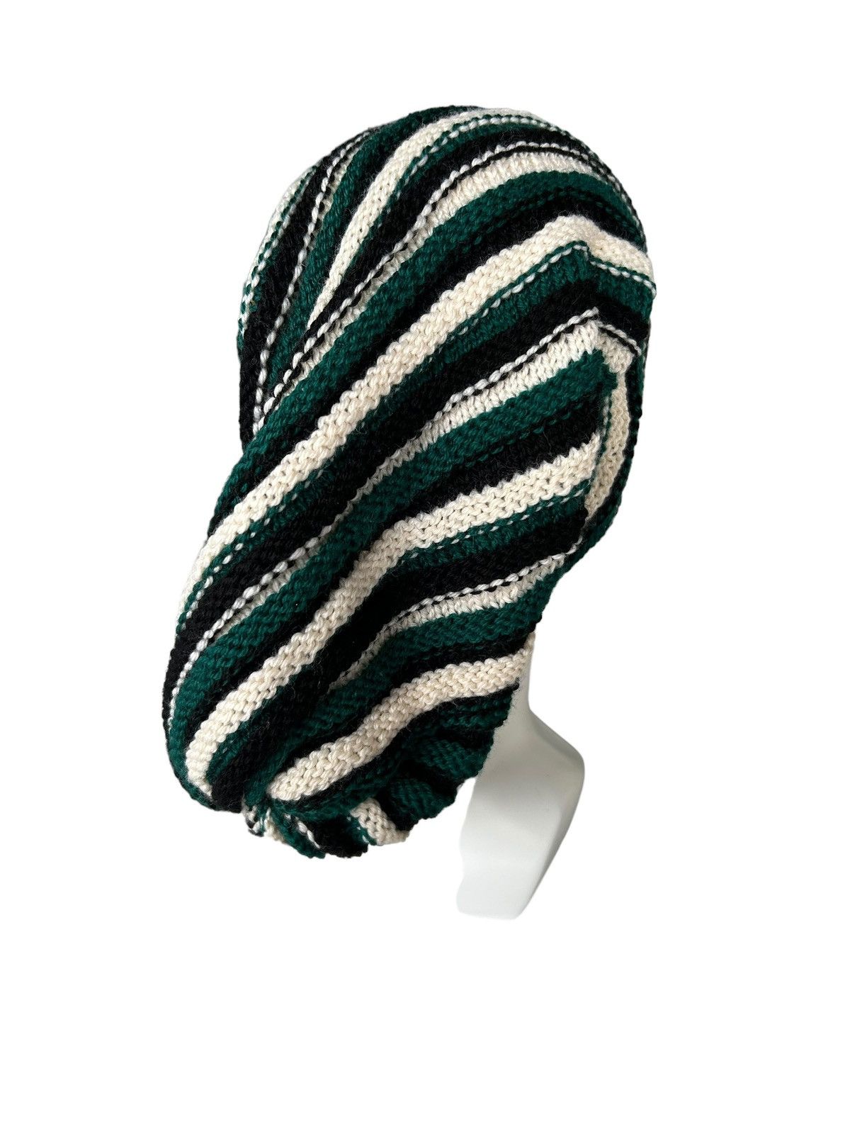 14th Addiction × Japanese Brand Crochet Knitted Handmade Long Beanie Hats Size ONE SIZE - 3 Thumbnail