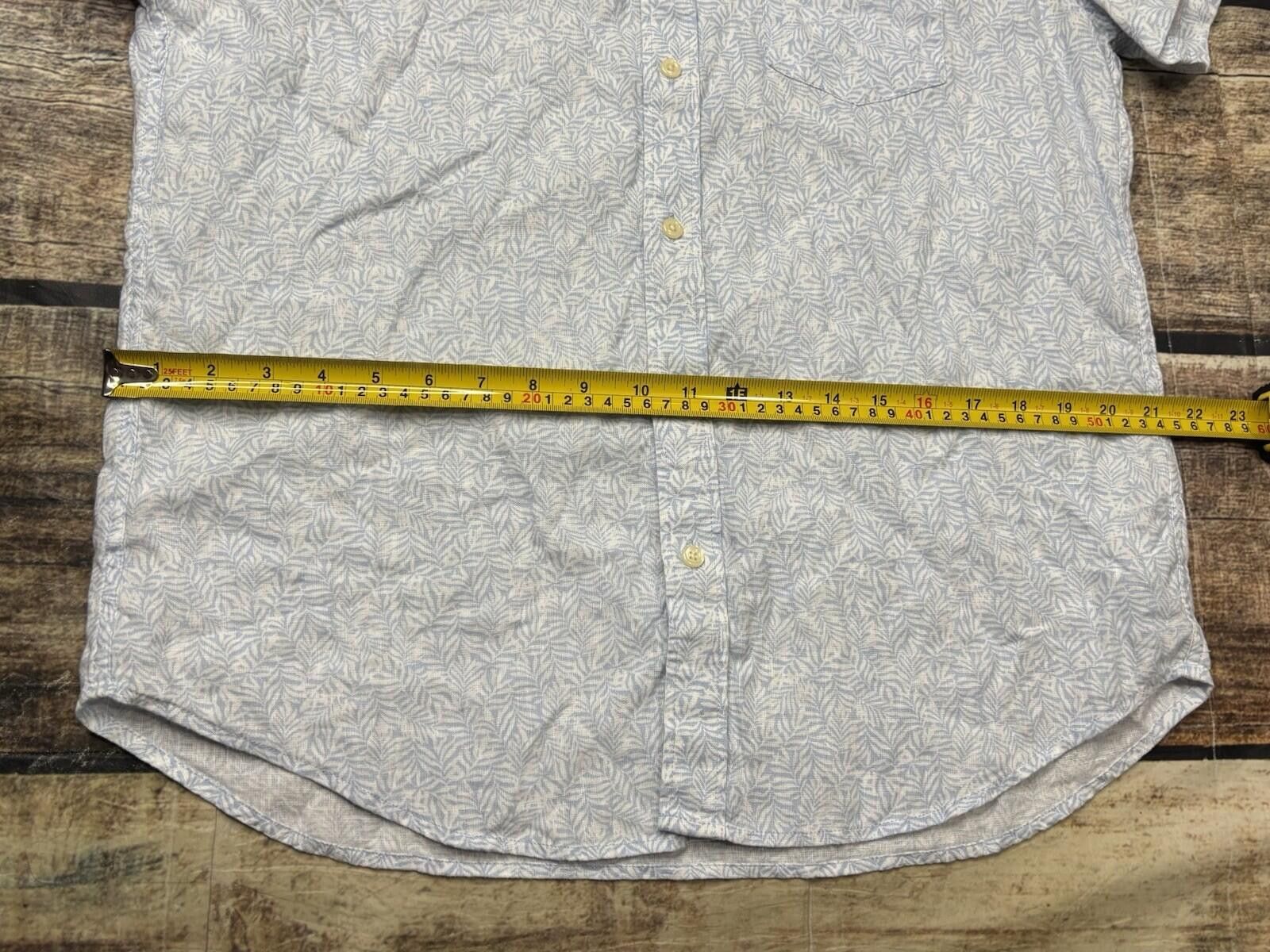 J.Crew J Crew Shirt Mens Large Floral Linen Cotton Short Sleeve Size US L / EU 52-54 / 3 - 10 Thumbnail