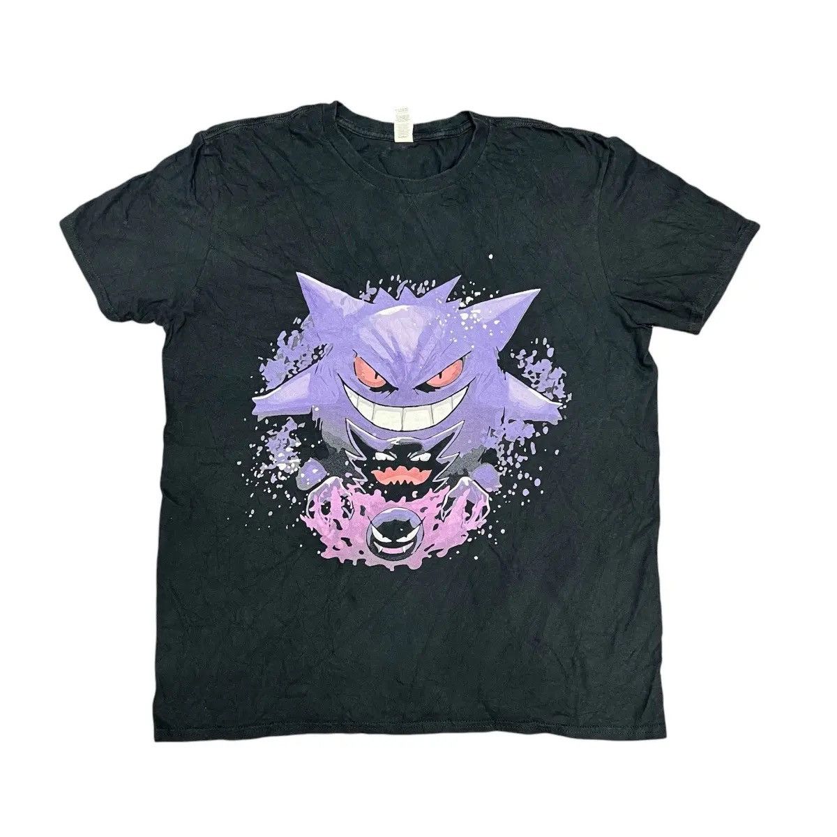 Anime Nintendo Pokemon Gengar Mega Printed Tee Cartoon
