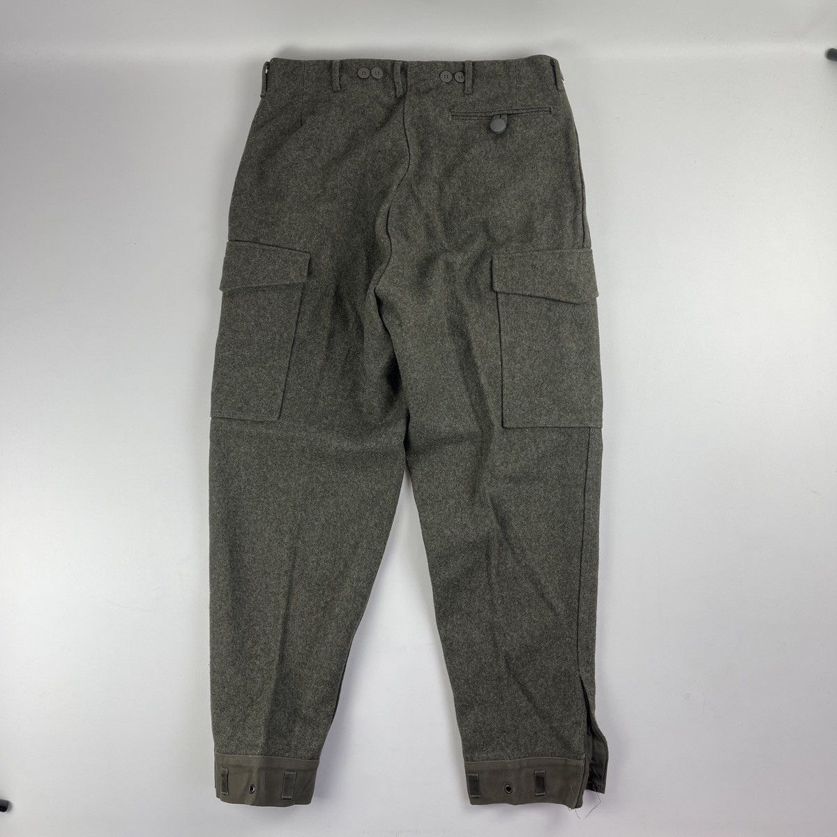 Vintage Vtg 1978 Swedish Military Khaki Suit Coat Pants Size 42R - 18 Thumbnail