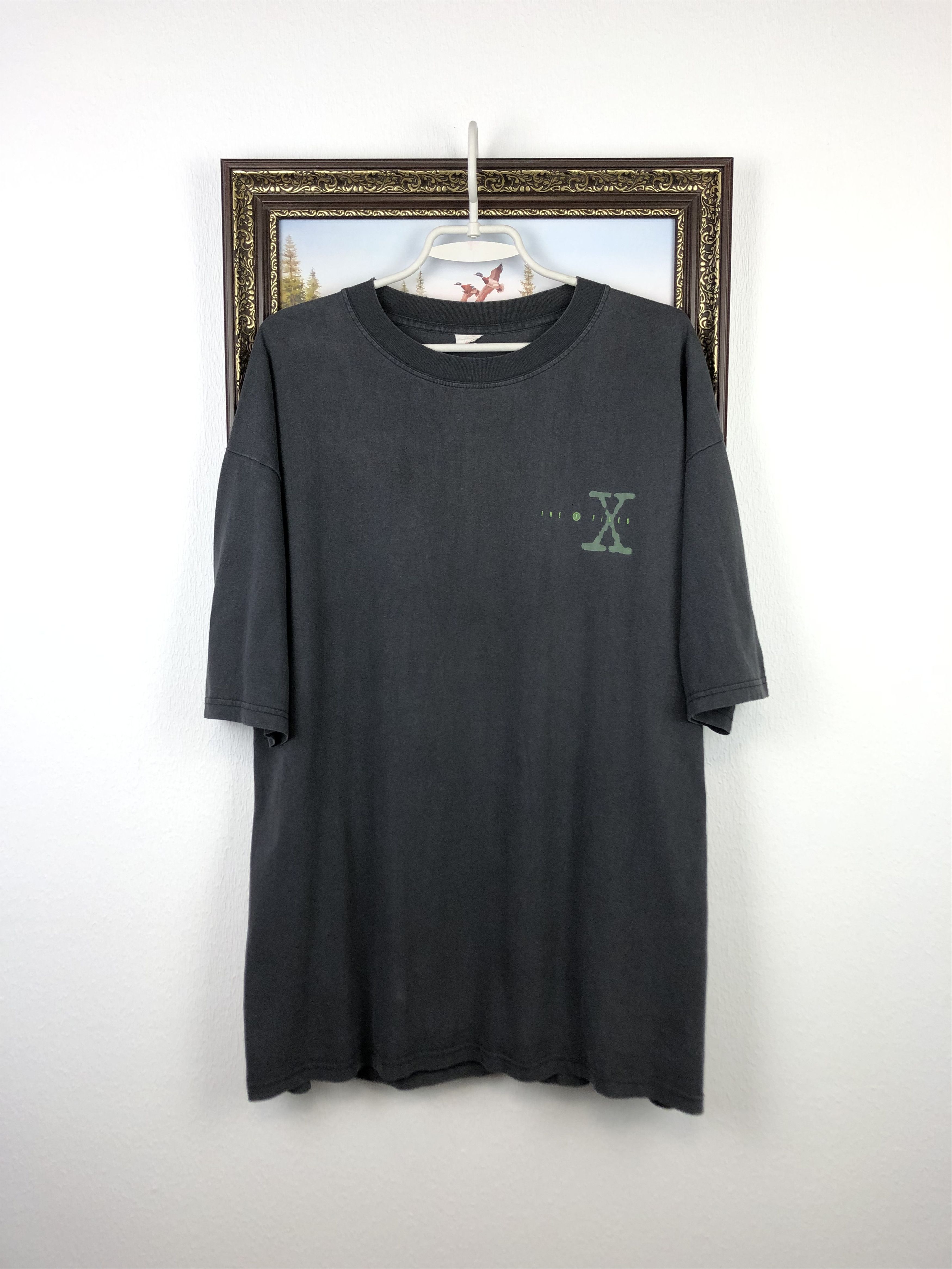 Vintage Vintage 90's The X Files TV Promo Movie Shirt Over Print Tee Size US XL / EU 56 / 4 - 3 Thumbnail