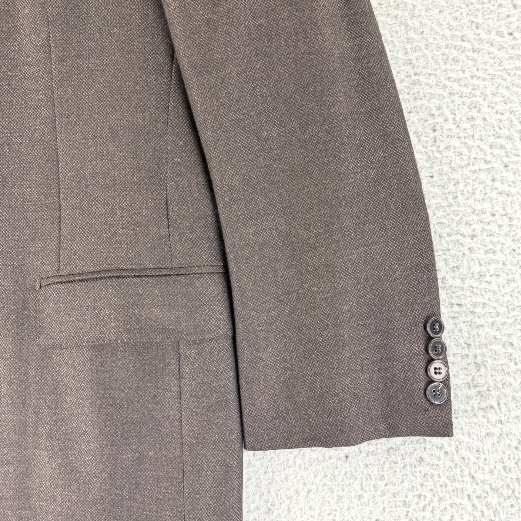 Ermenegildo Zegna Ermenegildo Zegna Blazer Mens Size 42 Brown 100% Wool Business Jacket Coat Suit Omit N/A Size 42R - 4 Thumbnail