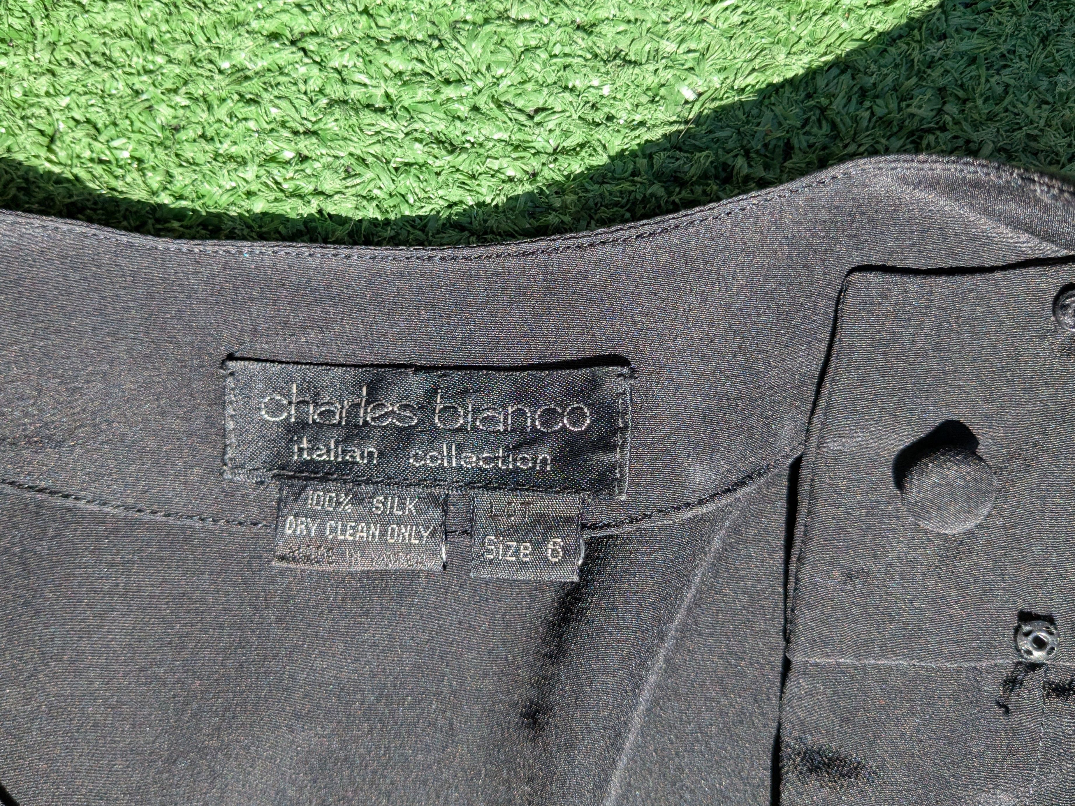 Other VTG Silk Charles Bianco Italian Collection Pleated Dress Size M / US 6-8 / IT 42-44 - 5 Thumbnail