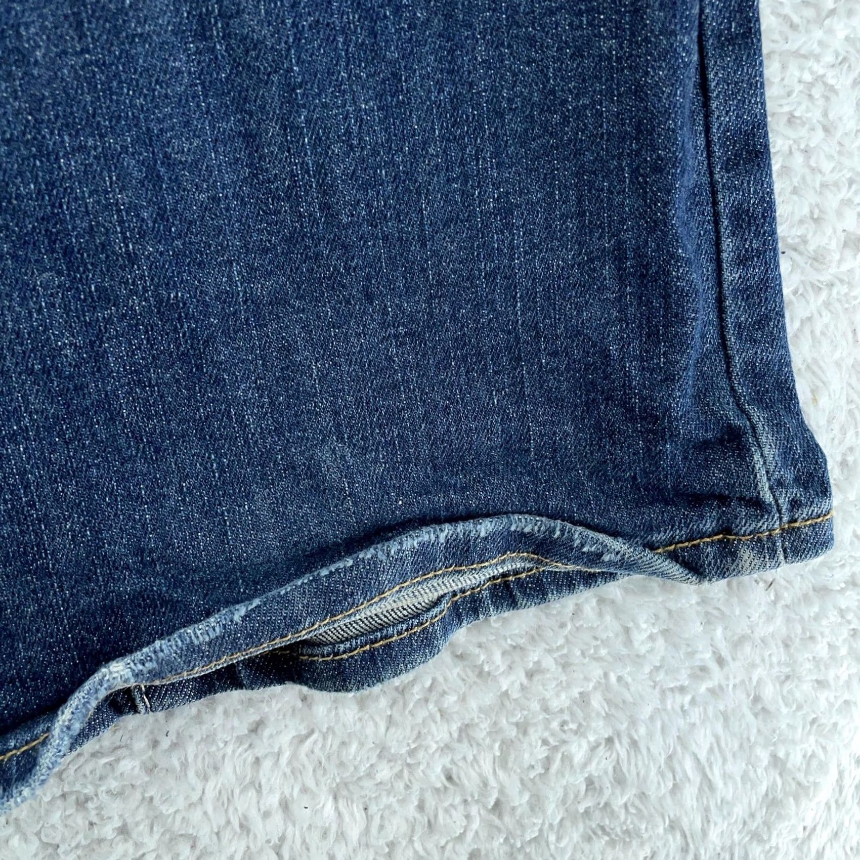 American Eagle Outfitters American Eagle Jeans Womens 10 Slim Distressed Bootcut Denim Blue 34x32 Stretch Cotton Spandex Size 32" / US 10 / IT 46 - 6 Thumbnail