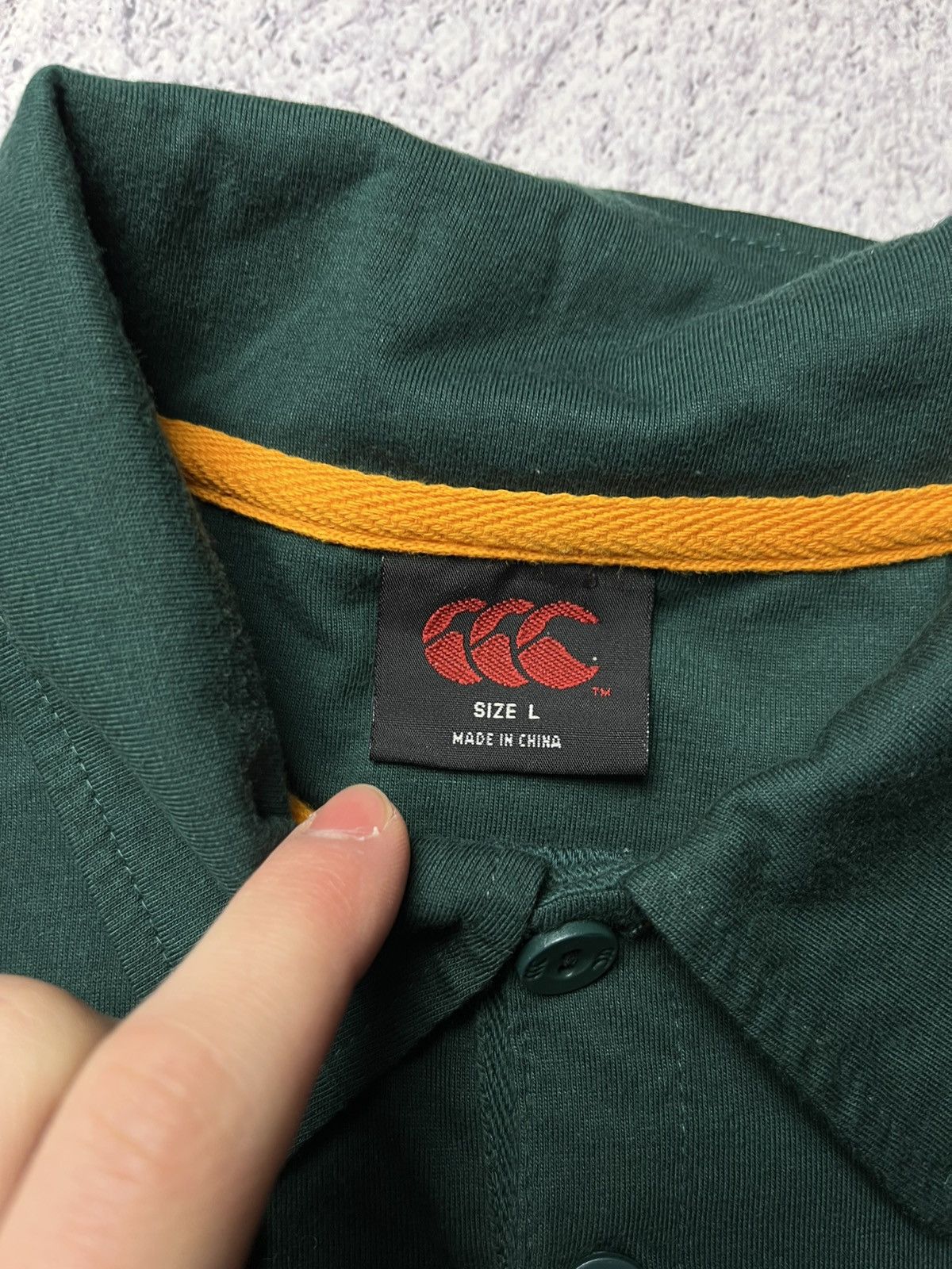 Other SOUTH AFRICA Canterbury Home Rugby Jersey 2007 Union SASOL Size US L / EU 52-54 / 3 - 13 Thumbnail
