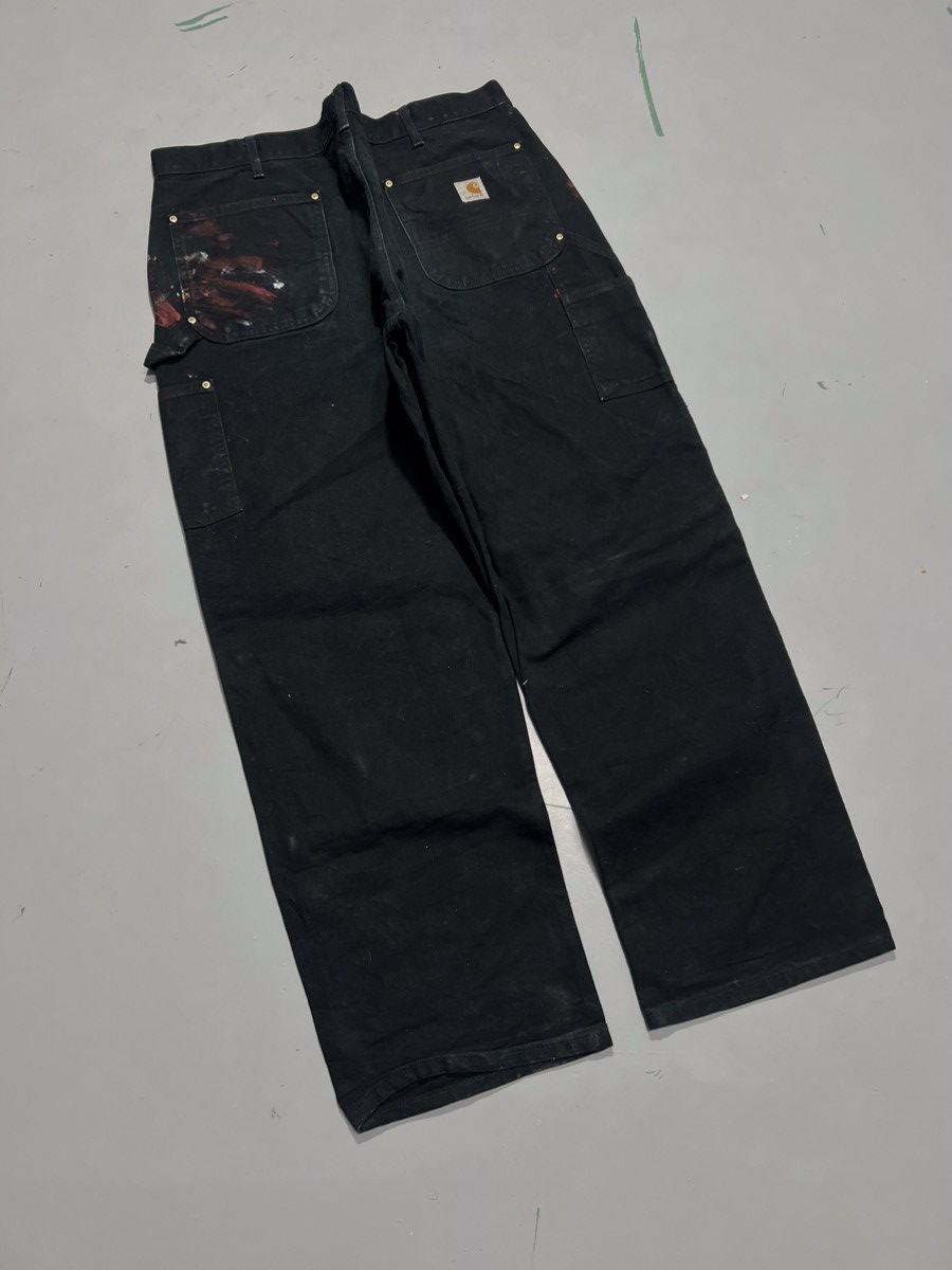 Carhartt Vintage Carhartt b01 BLK double knee workwear denim Size US 40 / EU 56 - 2 Thumbnail