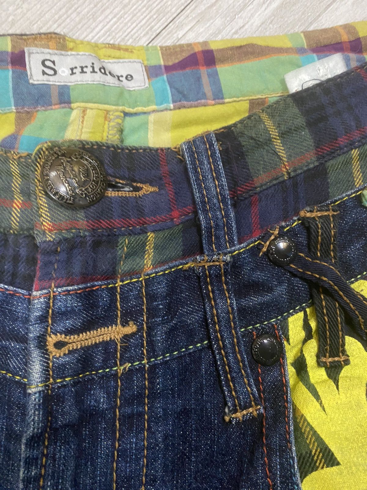 If Six Was Nine × Japanese Brand × Le Grande Bleu (L.G.B.) Sorridere double waist punk grunge denim jeans size 30 Size US 30 / EU 46 - 6 Thumbnail