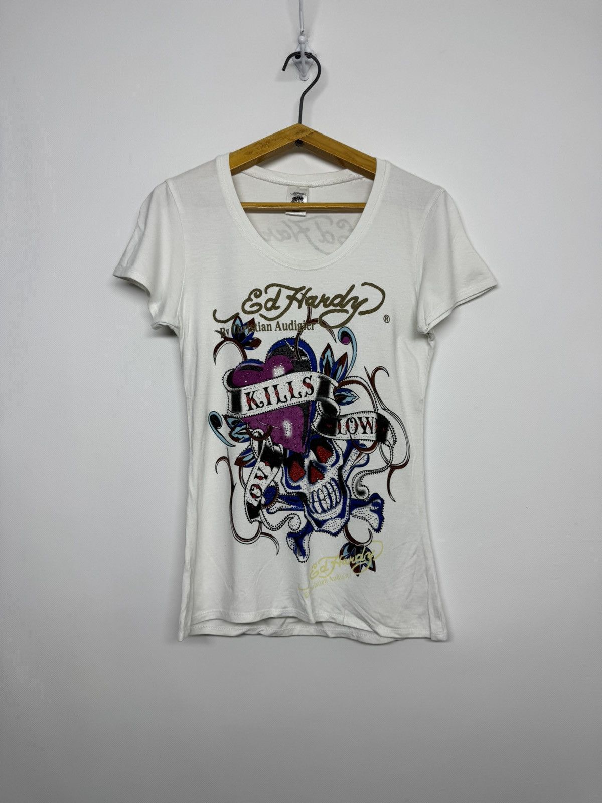 Ed Hardy Vintage Ed Hardy Rare Christian Audigier T-Shirt Size M / US 6-8 / IT 42-44 - 2 Thumbnail