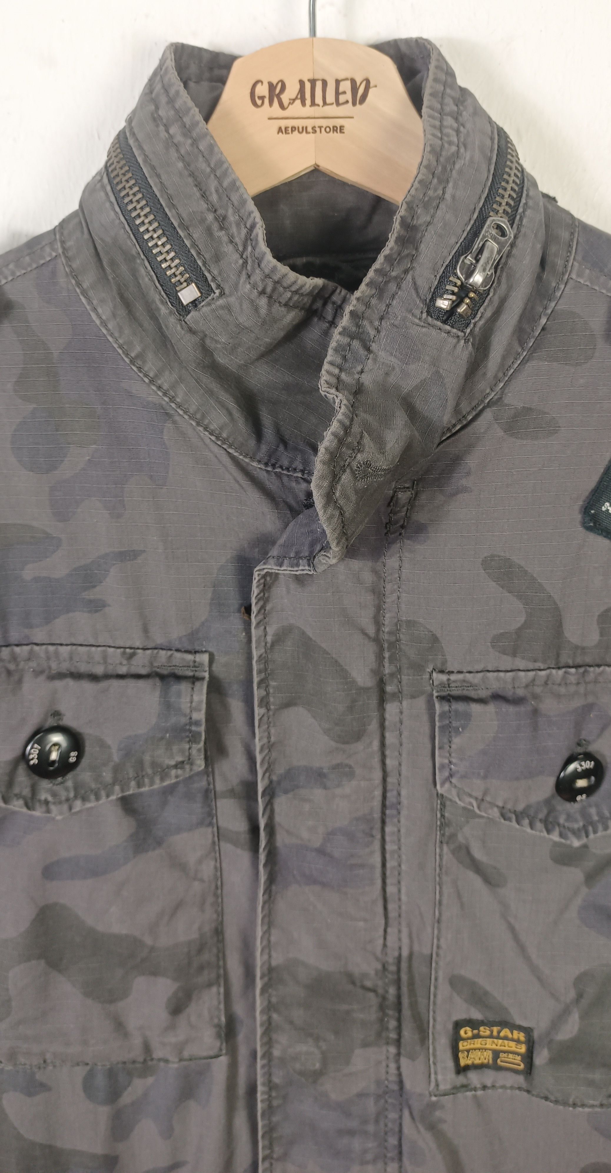 G-Star G Star Raw Denim Military Tactical Jacket Size US L / EU 52-54 / 3 - 8 Thumbnail