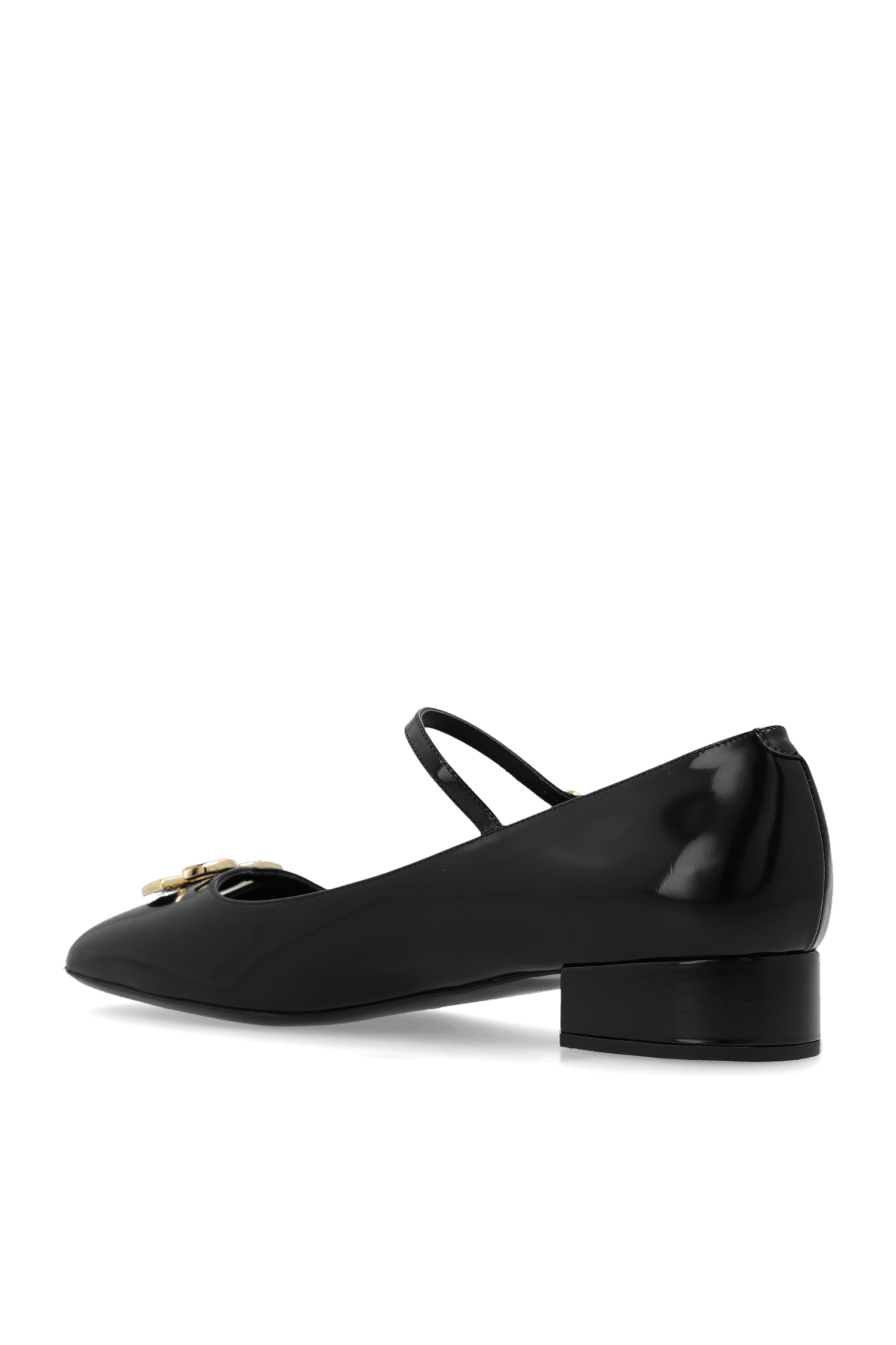 Dolce & Gabbana o1s22i1n0225 Brushed Leather Mary Jane Flats in Black Size US 10 / IT 40 - 5 Thumbnail