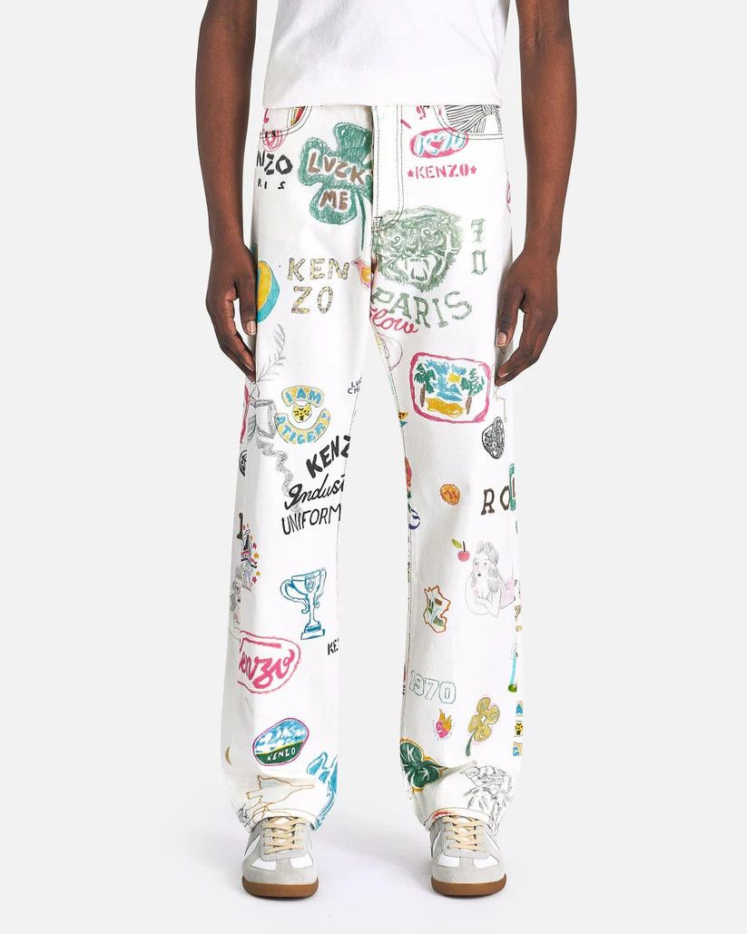 o1s1v1r1oon0925 Denim Pants in Multicolor