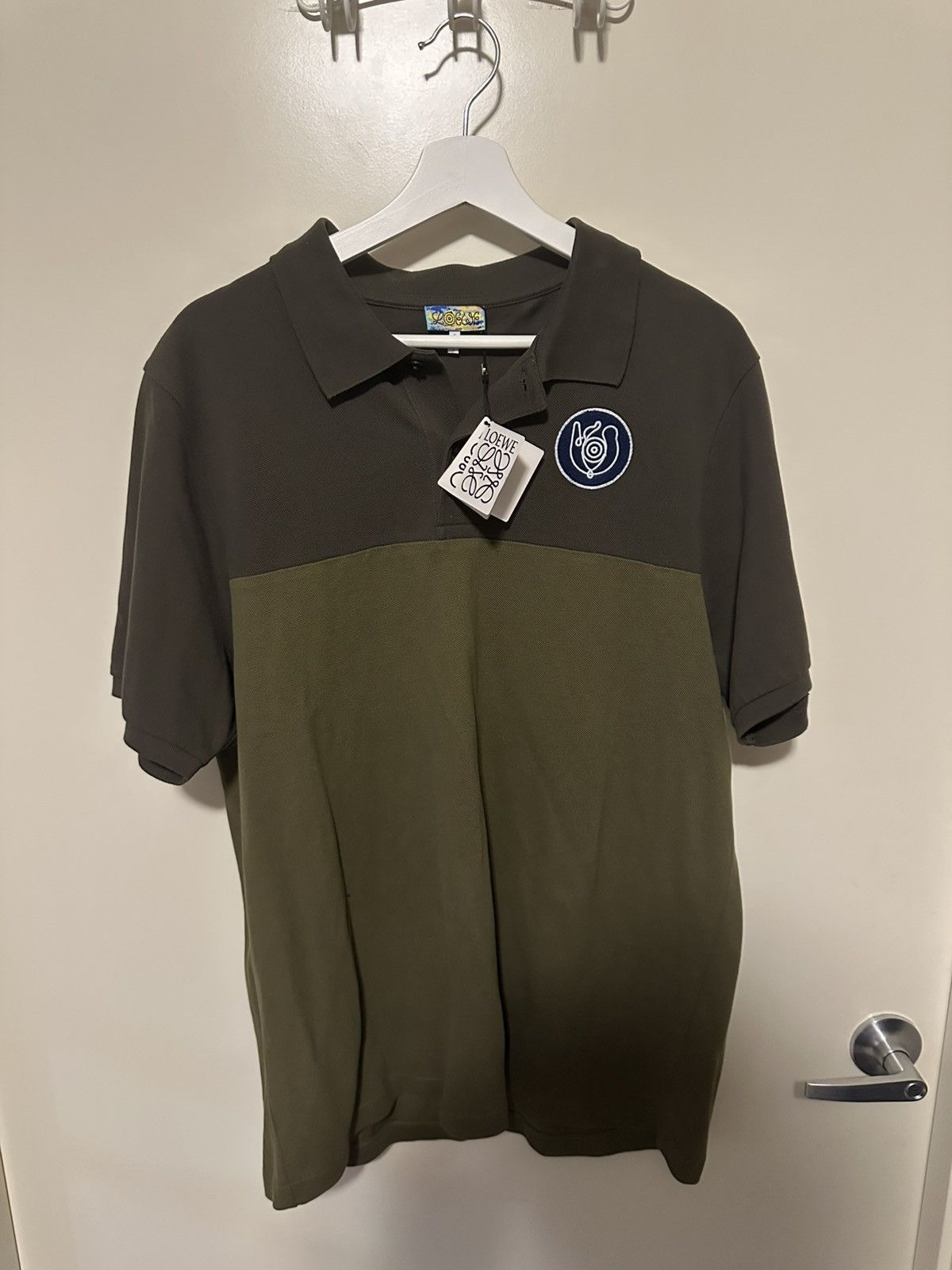 Loewe Loewe - Olive Green Polo Size US M / EU 48-50 / 2 - 1 Thumbnail