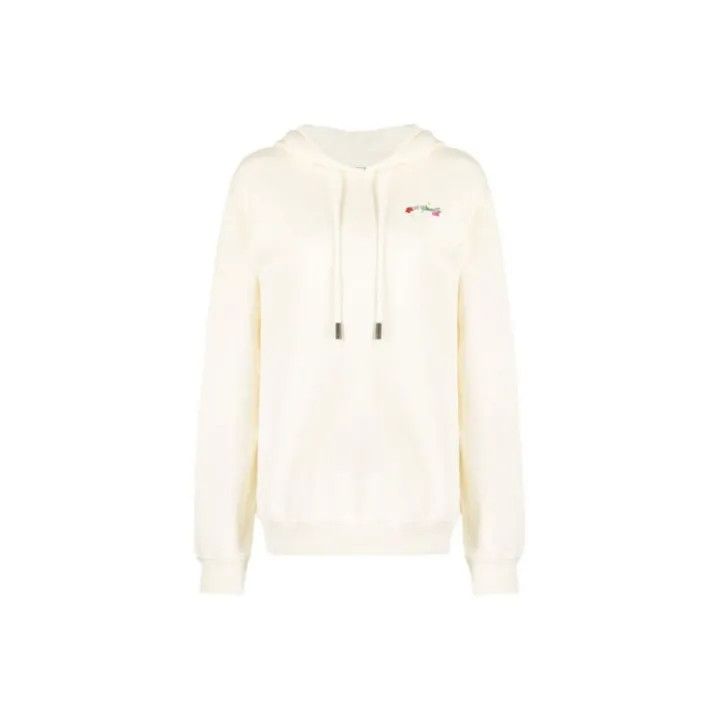 Off-White Off-White Floral Embroidered Hoodie 0079 Size XS / US 0-2 / IT 36-38 - 1 Thumbnail