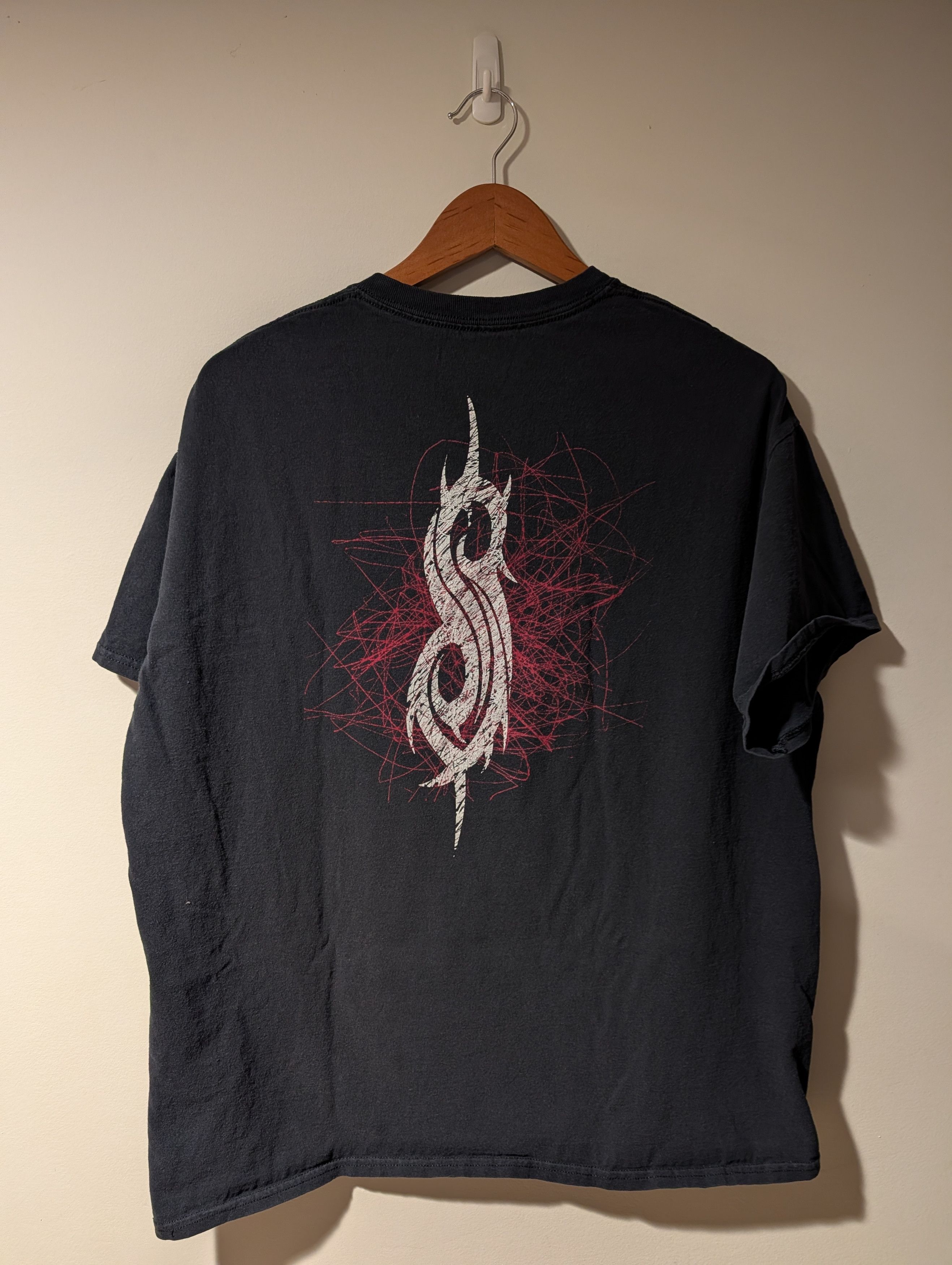 Band Tees Slipknot Men's X-Large Black w/ Red Double Sided T-Shirt Size US XL / EU 56 / 4 - 5 Thumbnail