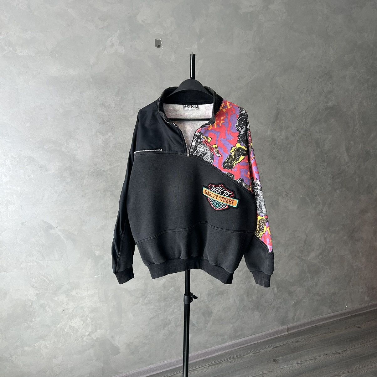 Adidas VTG 80s Adidas Take Off Back To Harley Street Sweatshirt Size US M / EU 48-50 / 2 - 2 Thumbnail