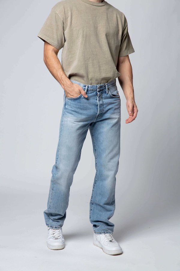Acne Studios 32x34 1996 Light Blue Trash distressed jeans