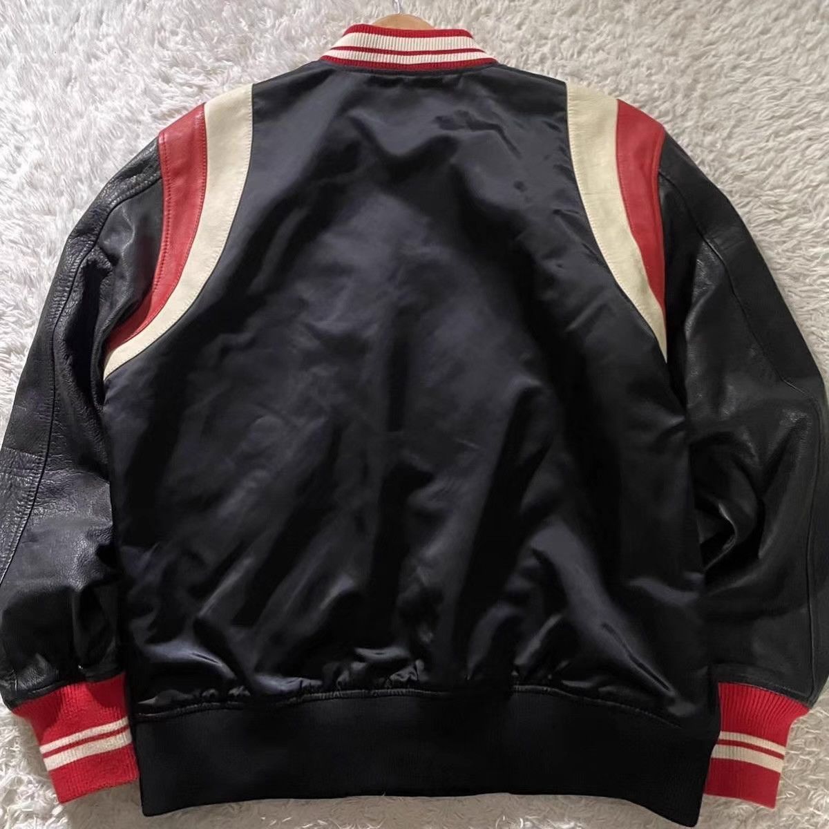 Diesel Diesel Baseball Jacket with Leather Sleeves Ｑ26 Size US XXL / EU 58 / 5 - 3 Thumbnail