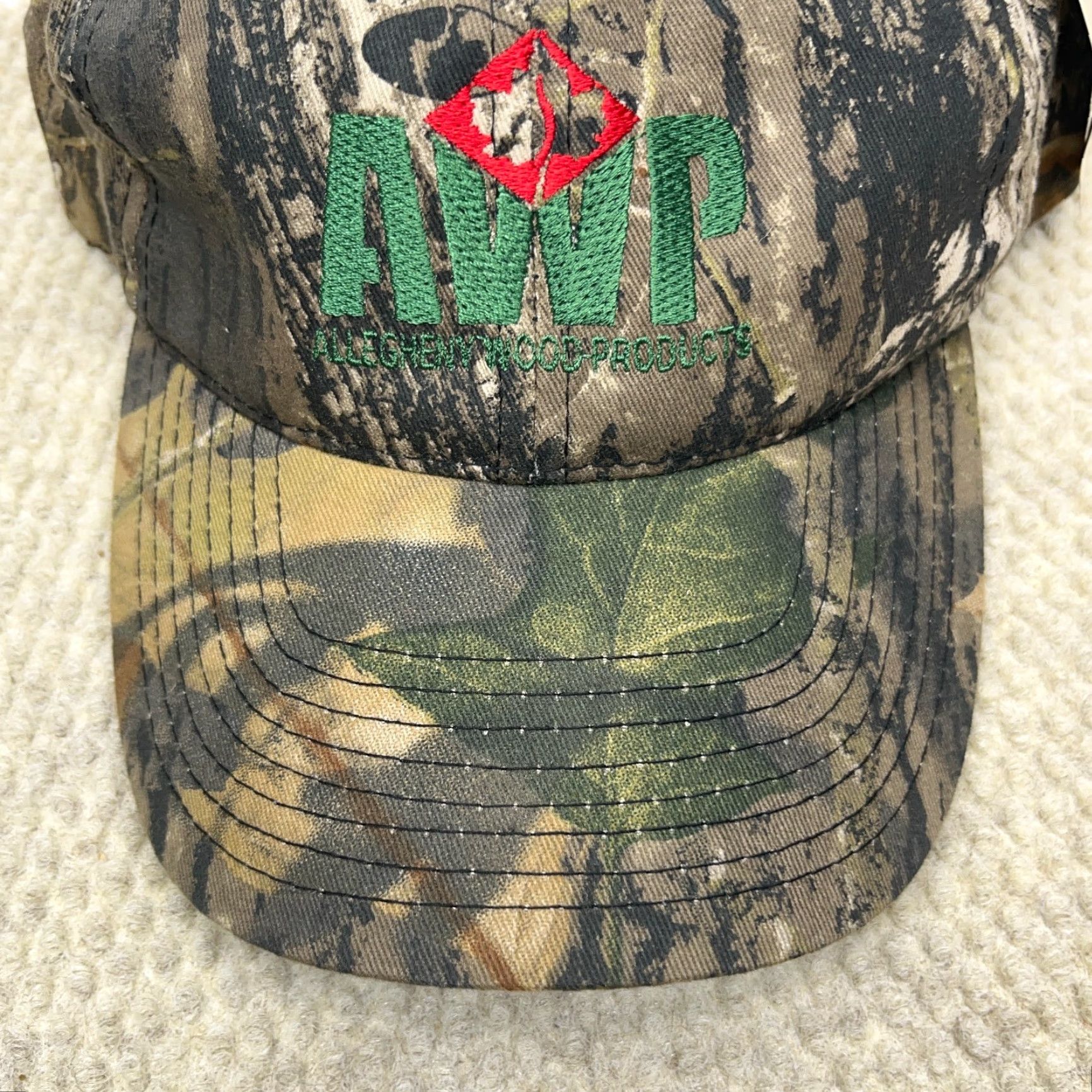 Vintage Allegheny Wood Products Hat Cap Realtree Camo Snap Back Dad Hunting AWP Adult Size ONE SIZE - 2 Thumbnail