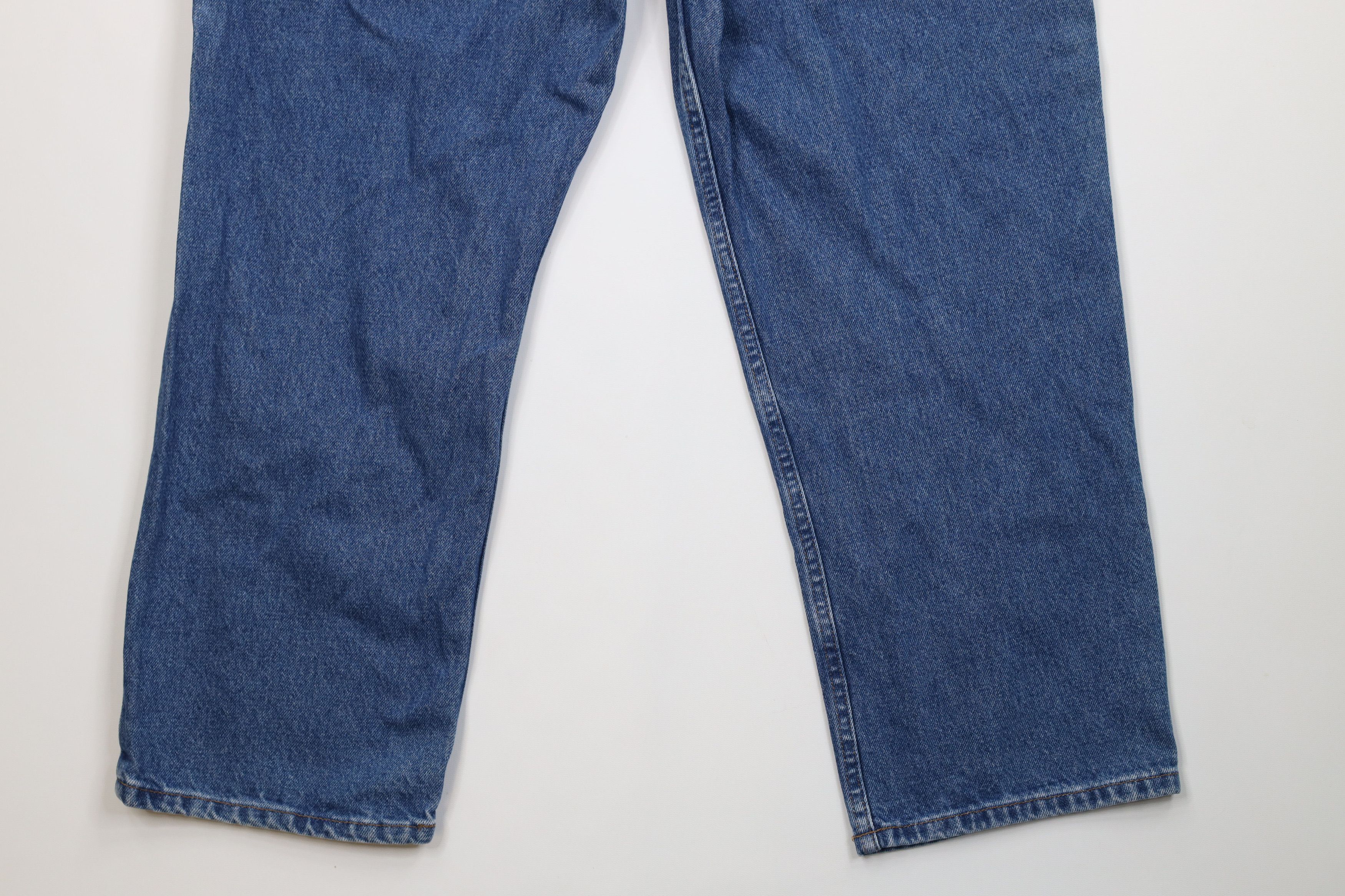 L.L. Bean Vintage LL Bean Waist Wide Leg Denim Jeans Blue Cotton Size US 38 / EU 54 - 14 Thumbnail
