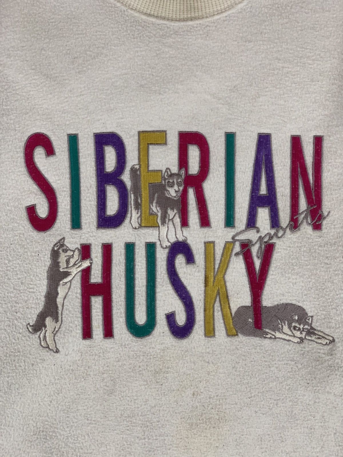 Vintage Siberian Husky Sweatshirt Size US L / EU 52-54 / 3 - 4 Thumbnail