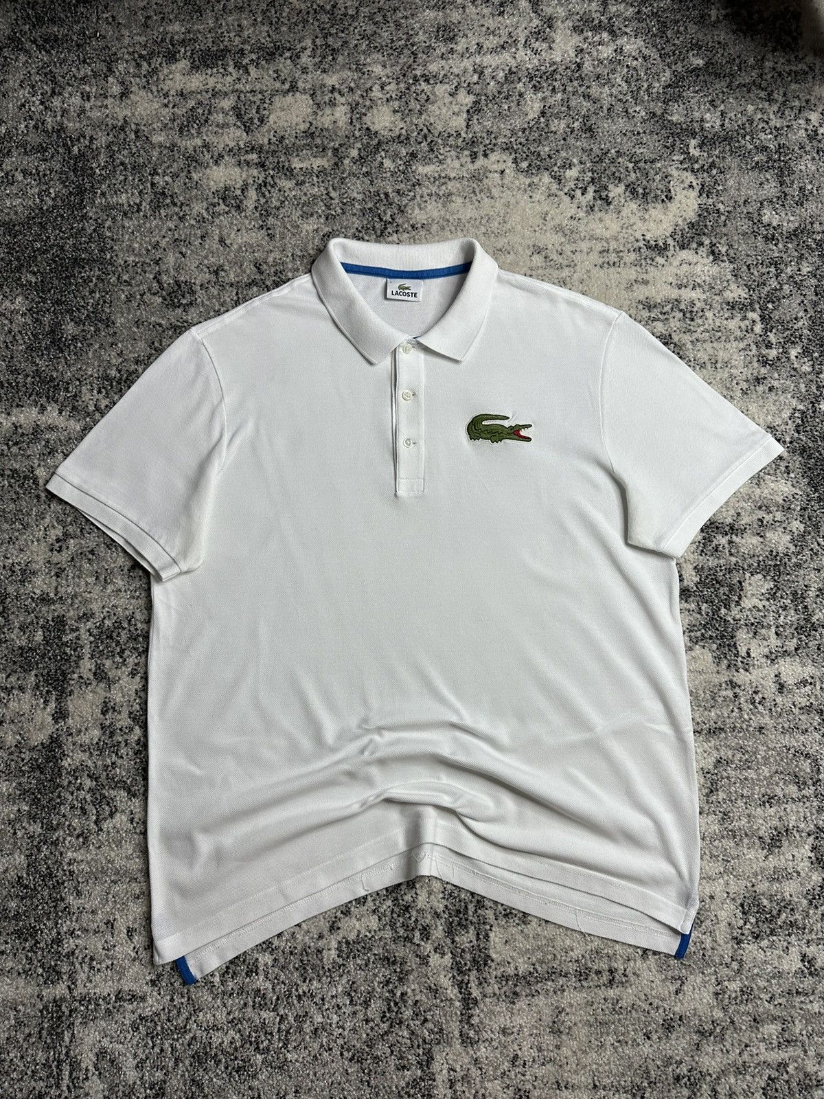 Lacoste × Vintage Lacoste Vintage StreetWear Polo T-shirt Big Logo Rare Size US XL / EU 56 / 4 - 1 Thumbnail