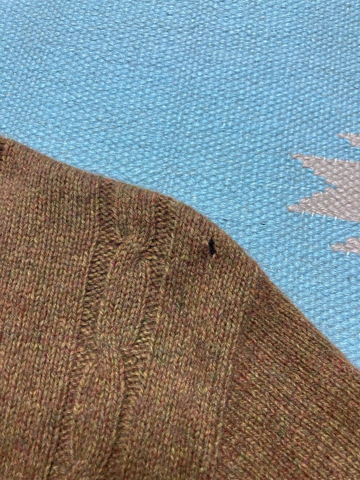 Vintage 50s cardigan sweater wool blend distres grunge Kurt Cobain M Size US M / EU 48-50 / 2 - 9 Thumbnail