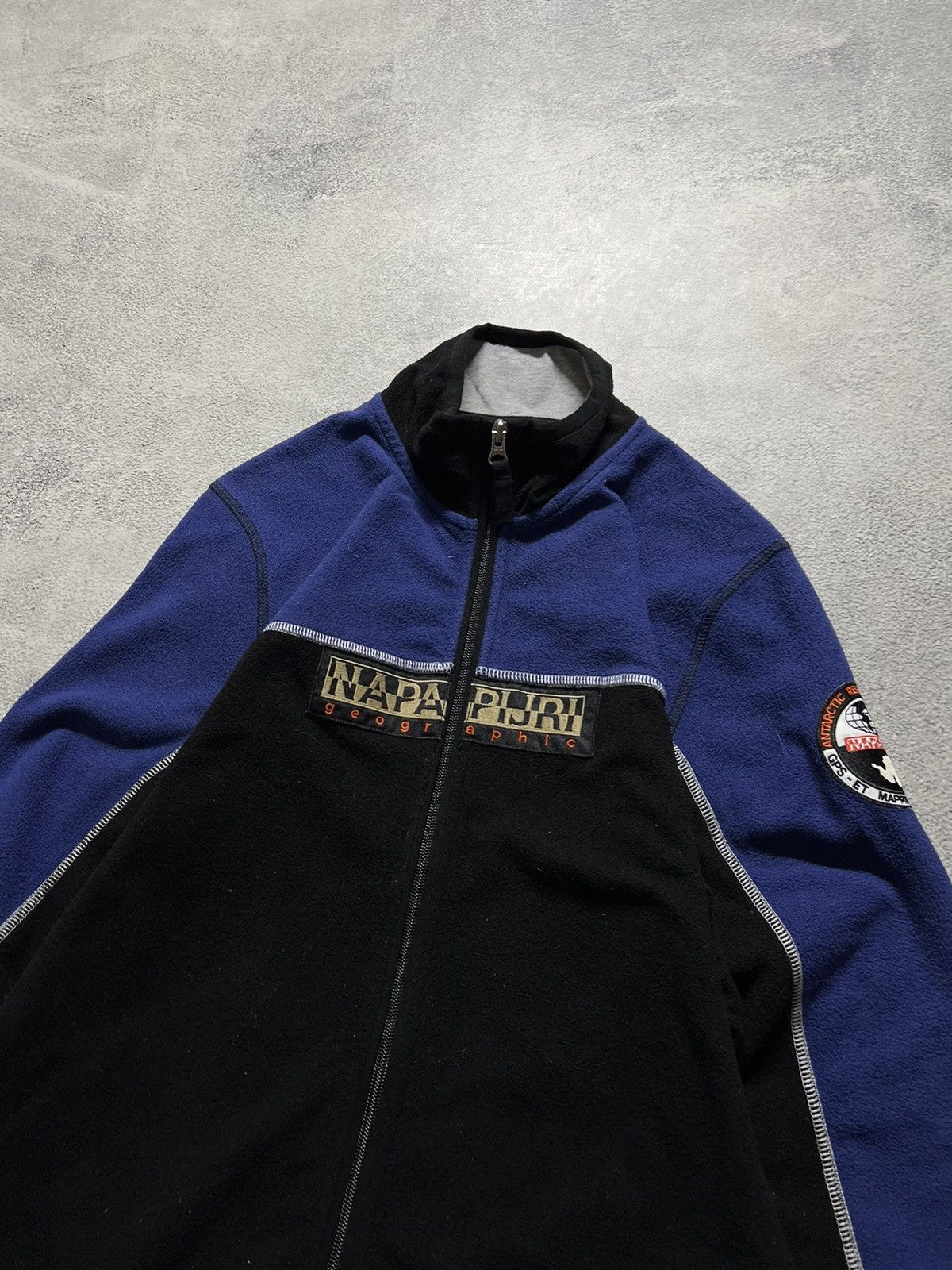 Napapijri × Vintage Vintage Y2k Napapijri 🖤 Fleece Zip Sweatshirt Jacket 00’s Size US M / EU 48-50 / 2 - 5 Thumbnail