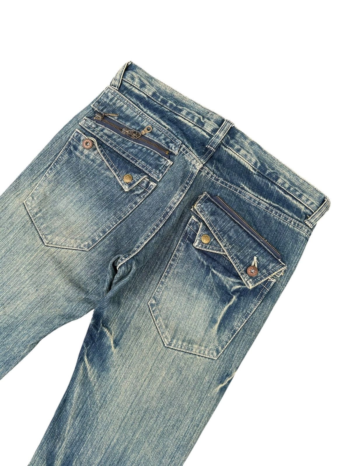 Kapital Japanese Brand limited Punk Bondage Distressed Denim Jeans Size US 32 / EU 48 - 4 Thumbnail