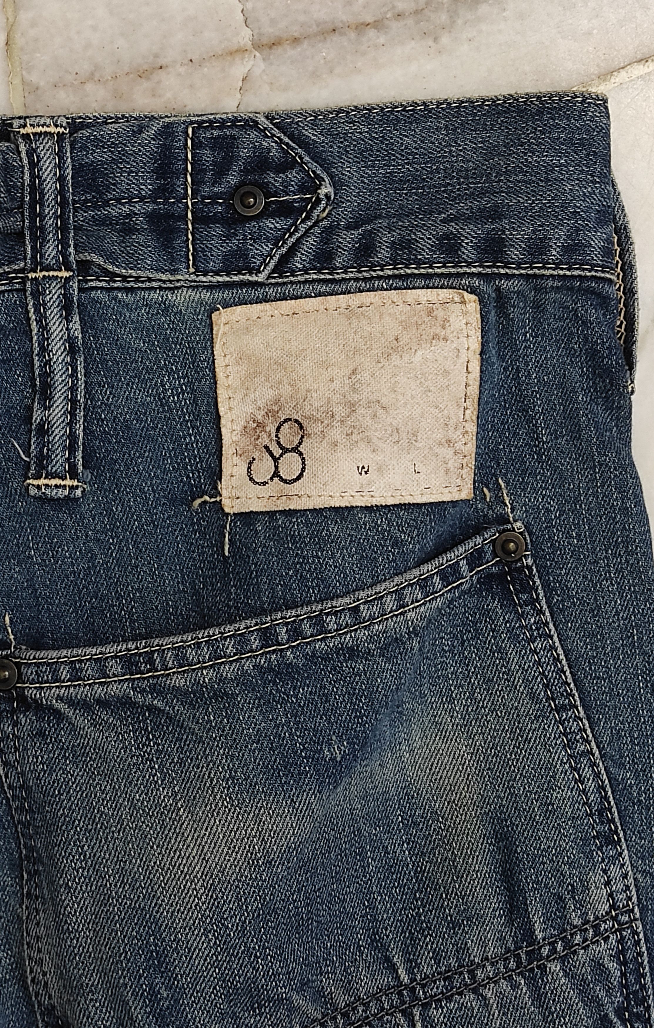 Japanese Brand × Johnbull × Vintage Selvedge jeans with buckle back and side tool's pocket Size US 33 - 5 Thumbnail