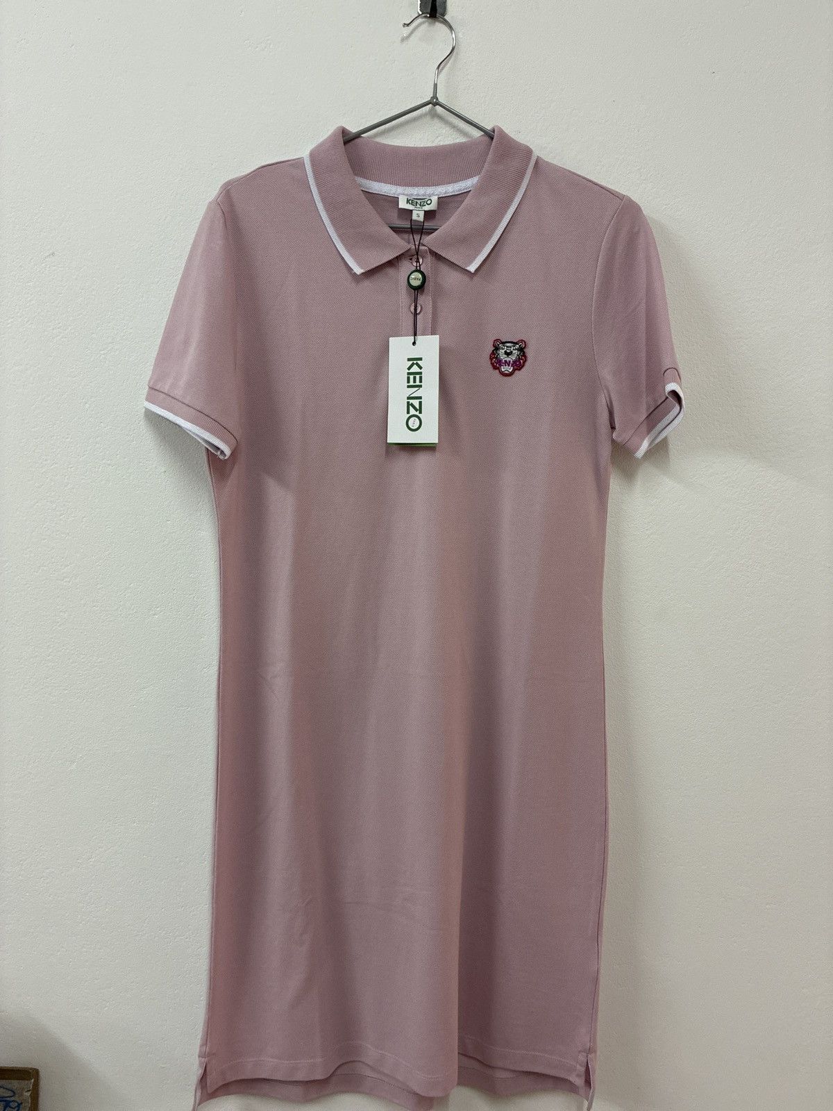 Kenzo Kenzo pink tiguer polo dress Size S / US 4 / IT 40 - 1 Thumbnail