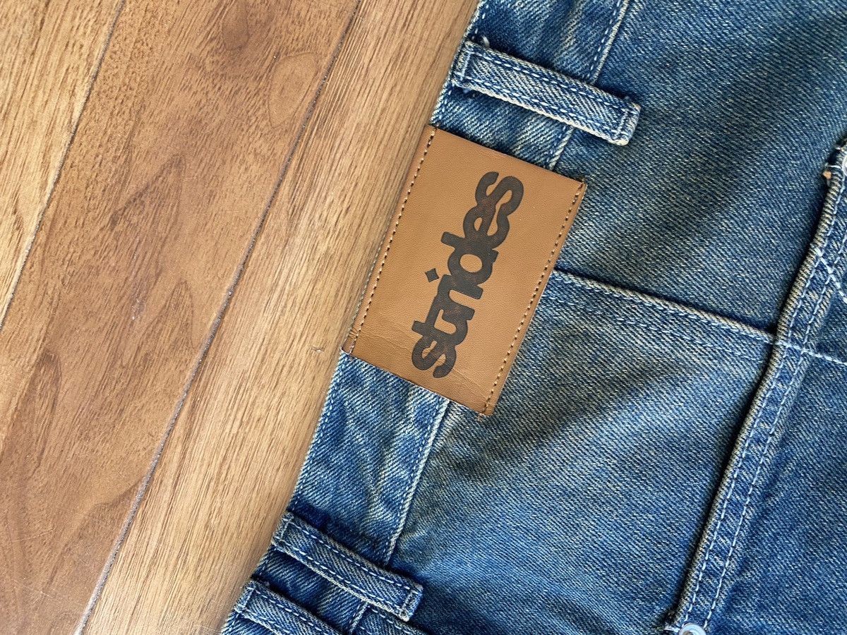 Designer × Vintage Strides 3 Stitch Baggy Jeans Size US 34 / EU 50 - 3 Thumbnail