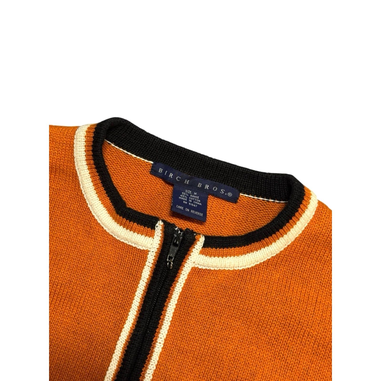 Vintage VINTAGE Birch Bros Texas Longhorns Hook Em 80s Full Zip Cardigan Sweater M Size M / US 6-8 / IT 42-44 - 3 Thumbnail
