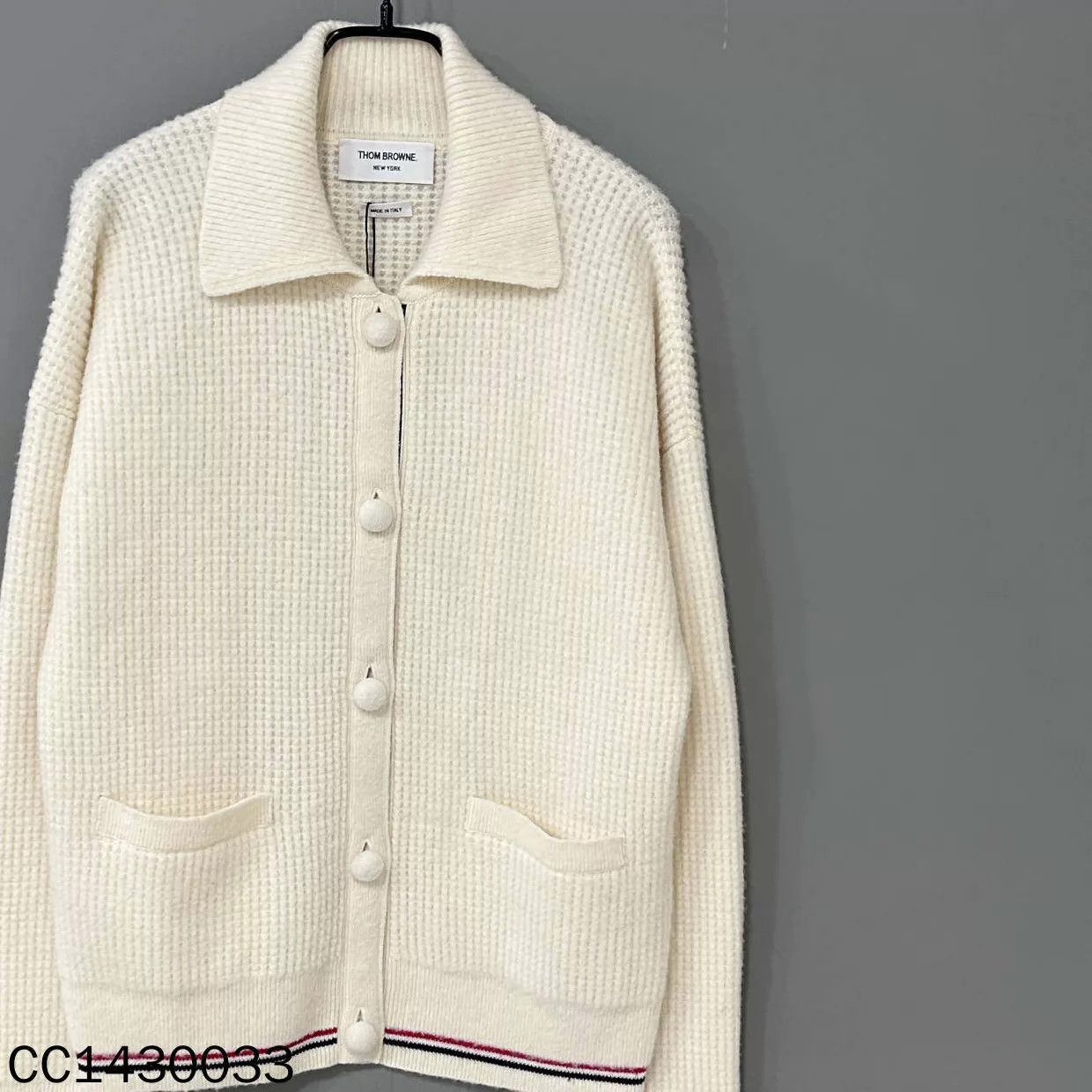 Thom Browne Thom Browne Waffle Stripe Wool Jacket 99 New 40 Size S / US 4 / IT 40 - 2 Thumbnail