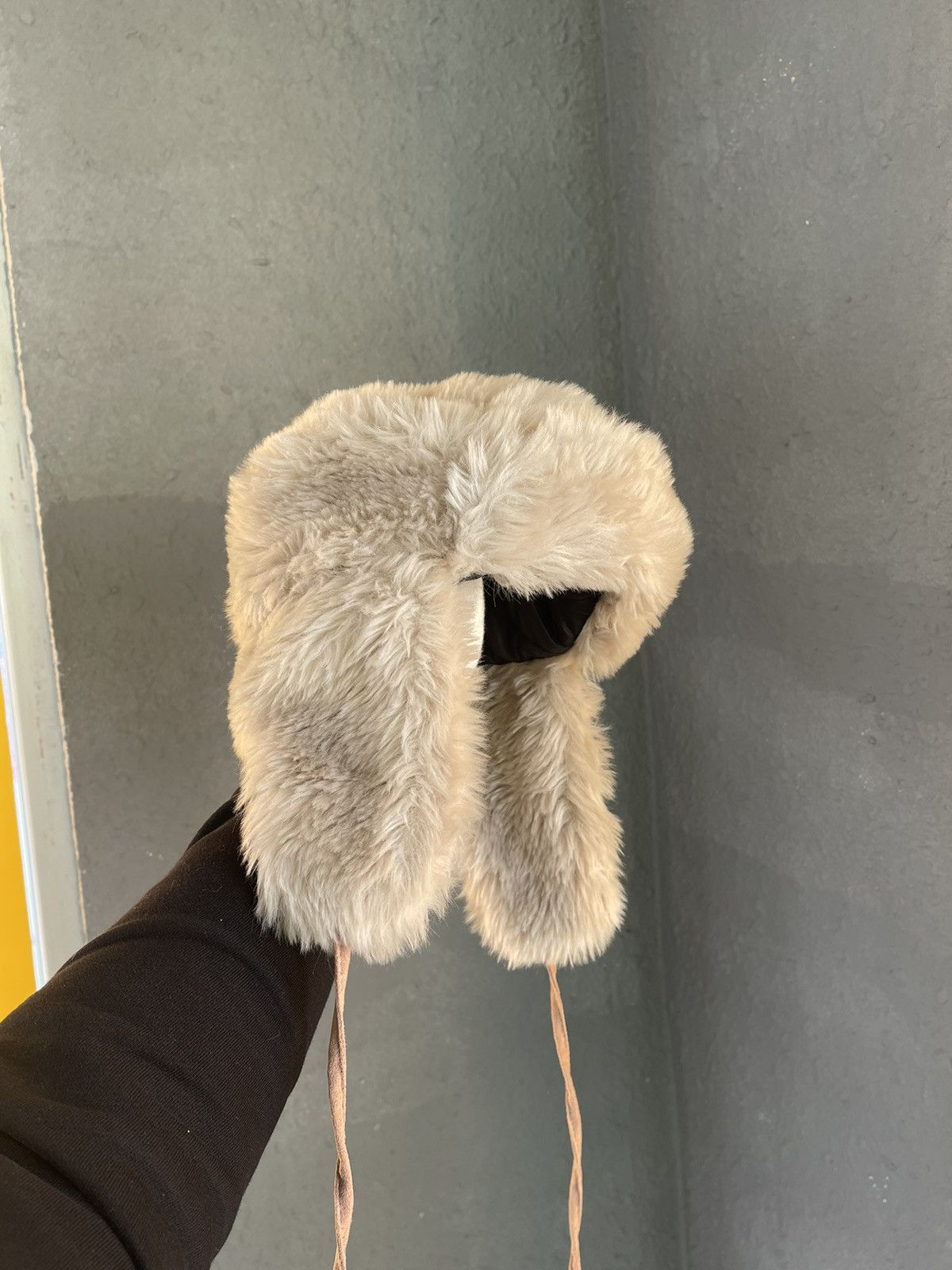 Japanese Brand × Vintage Crazy Y2k Mohair Fuzzy Hat Ushanka Punk Winter Size ONE SIZE - 1 Thumbnail