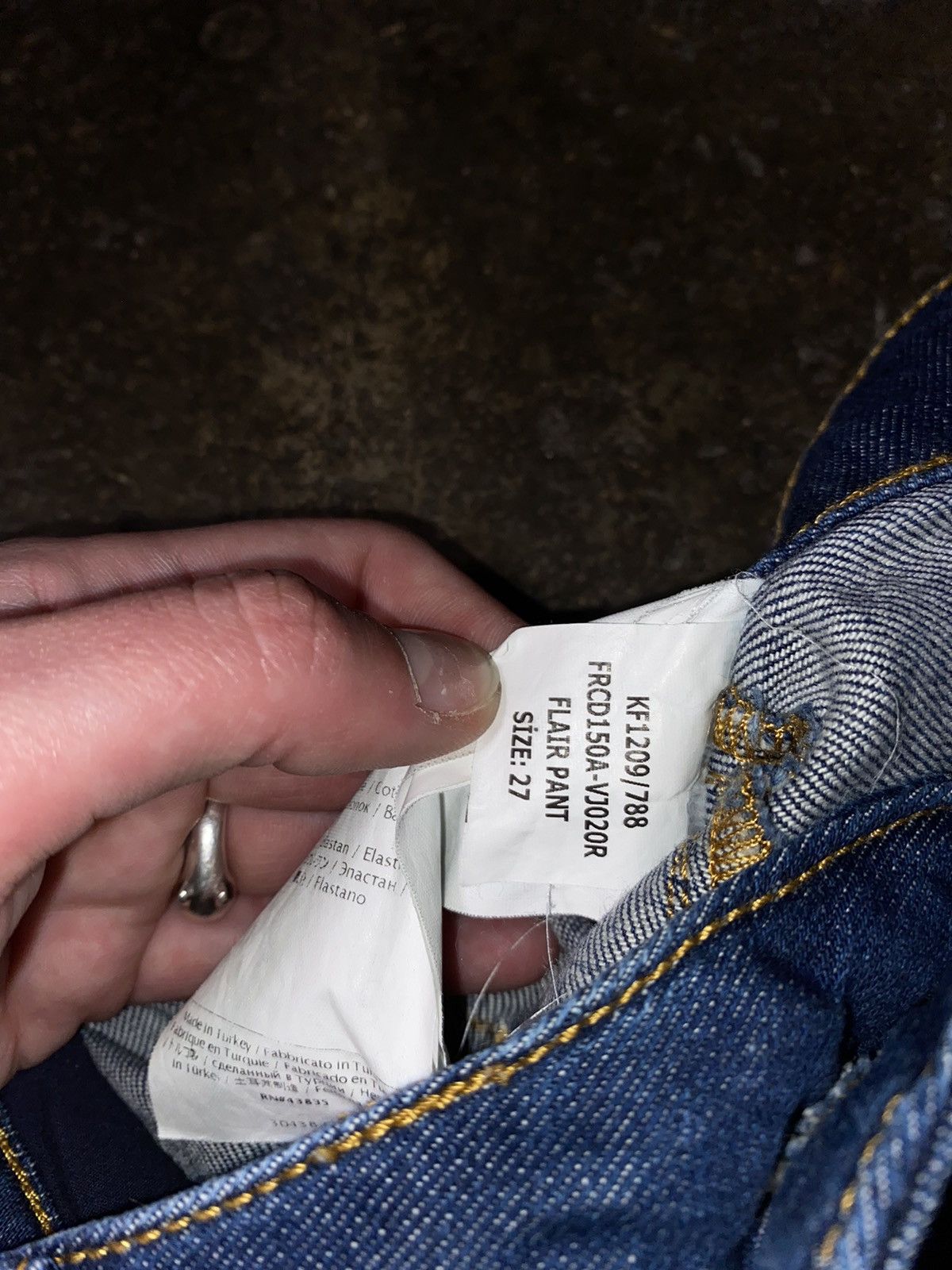Hysteric Glamour × Valentino Wild leg Bootcut Luxury Flared VALENTINO DENIM PANTS Jeans Size 27" / US 4 / IT 40 - 12 Thumbnail