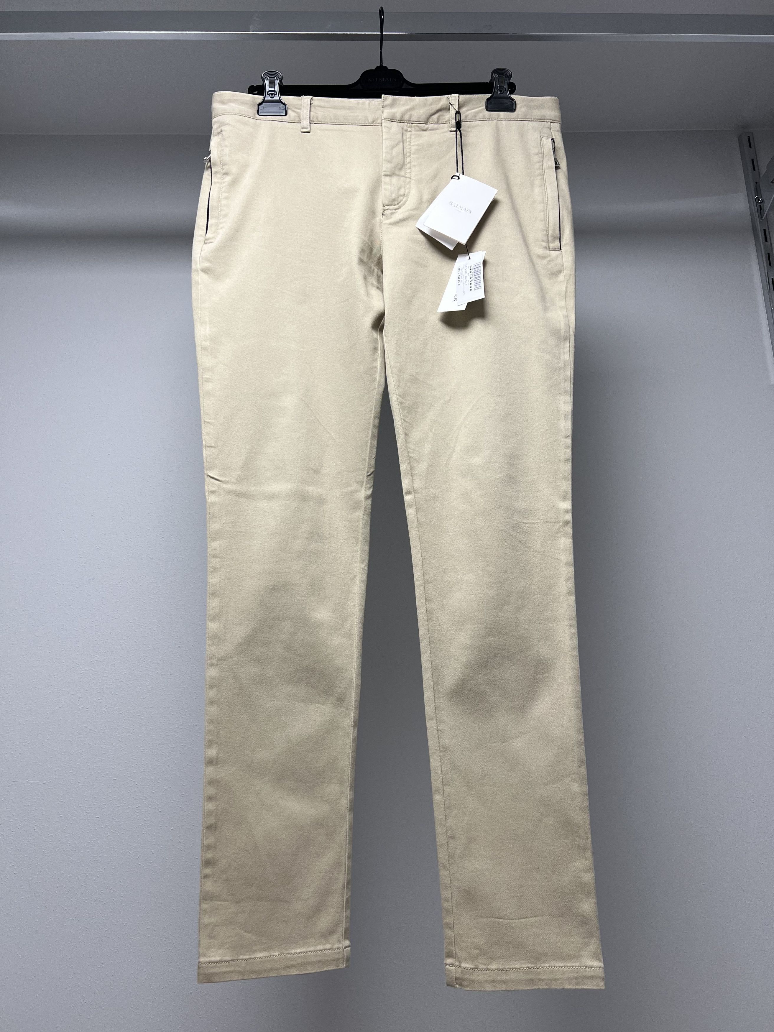 Balmain 690€ BALMAIN PARIS COTTON BLEND CASUAL PANTS MADE IN ITALY Size US 38 / EU 54 - 1 Thumbnail